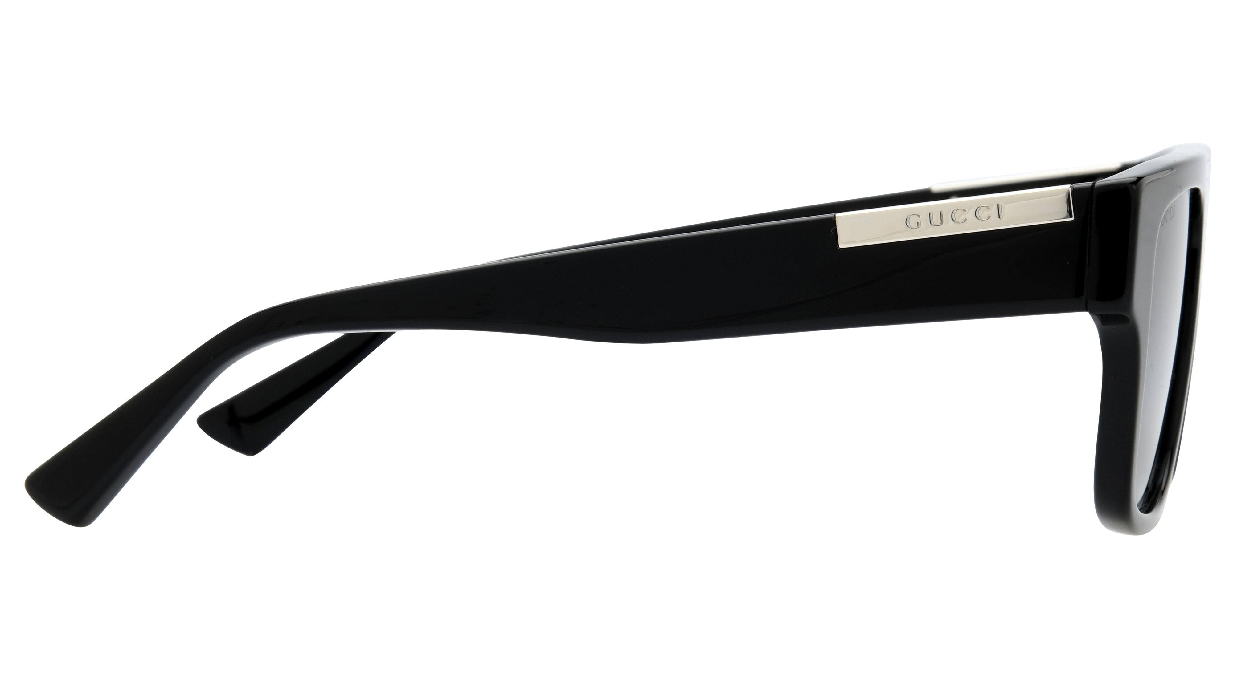 Lunettes de soleil Gucci Homme Noir Rectangle GG1960S Droite