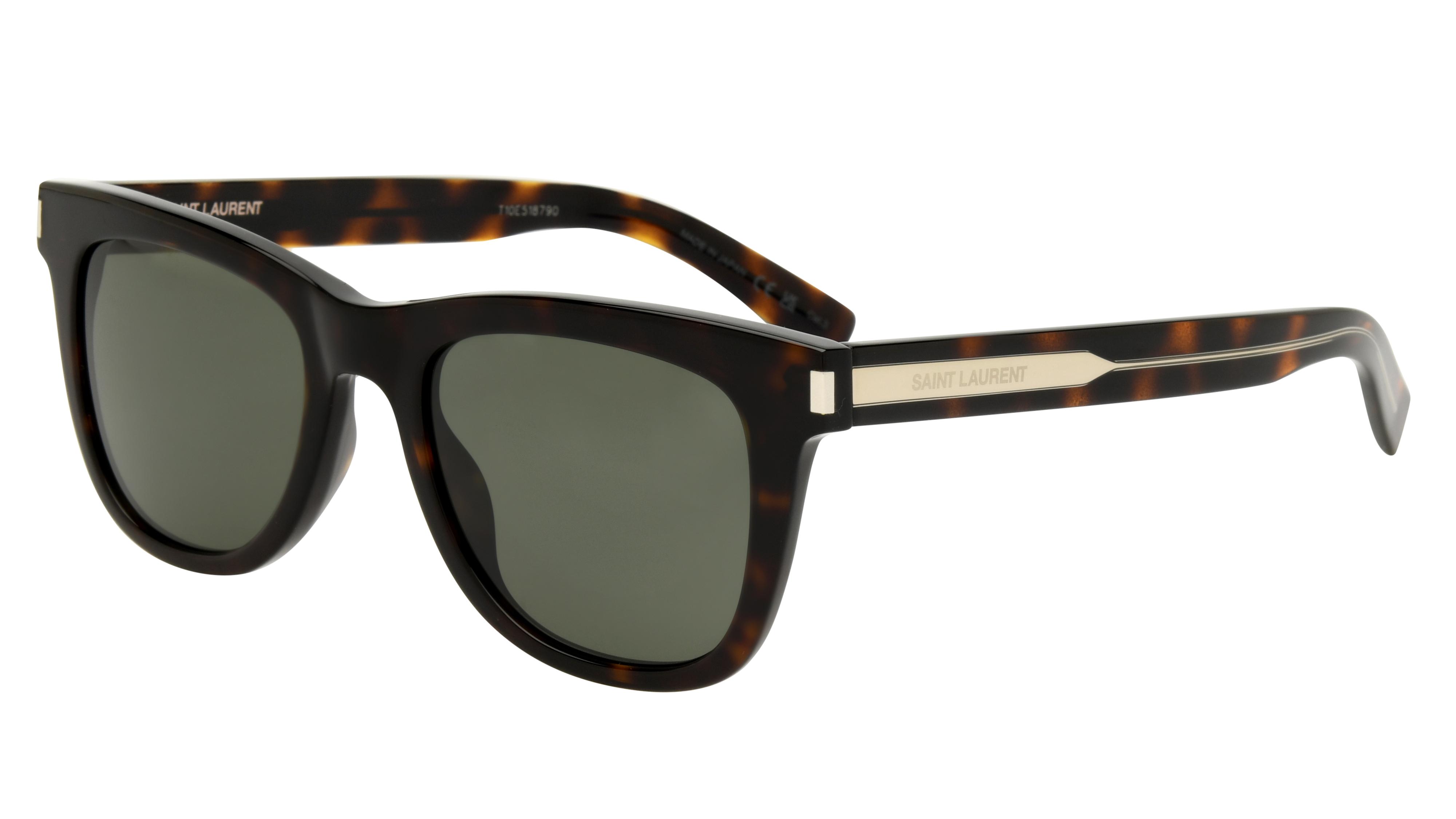 Lunettes de soleil Saint Laurent Mixte Écaille Papillon SL Trois-Quart