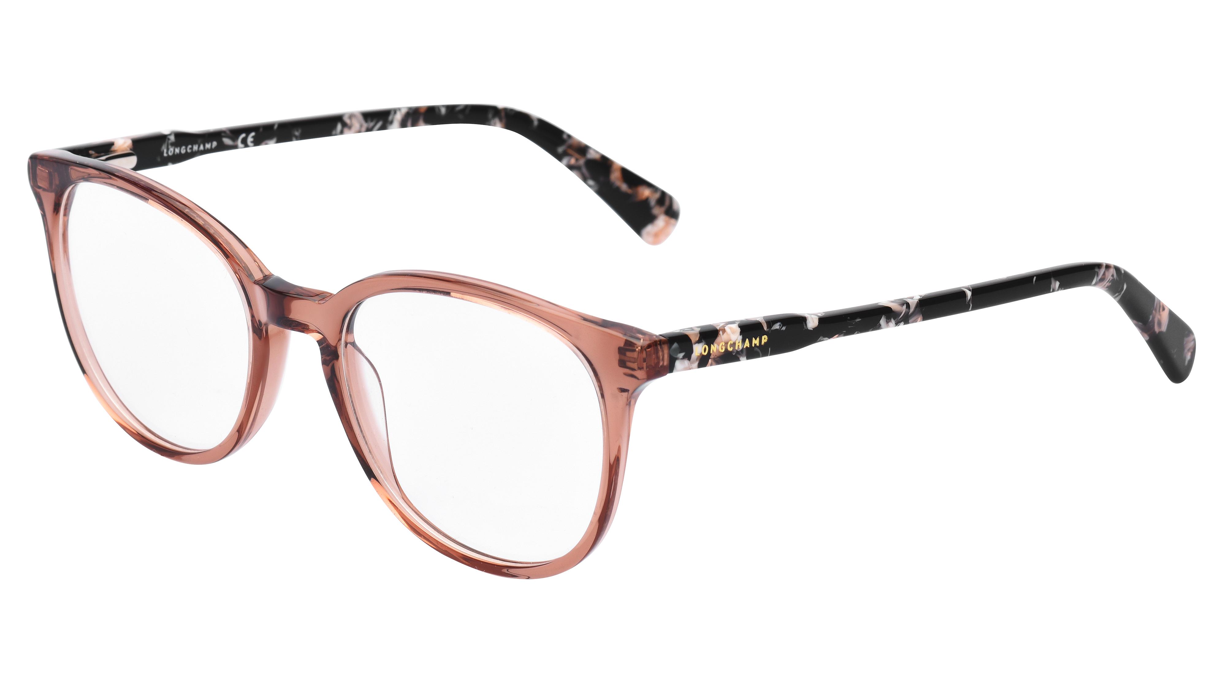 Lunettes de vue Longchamp Femme Marron Carré LO2608N Trois-Quart