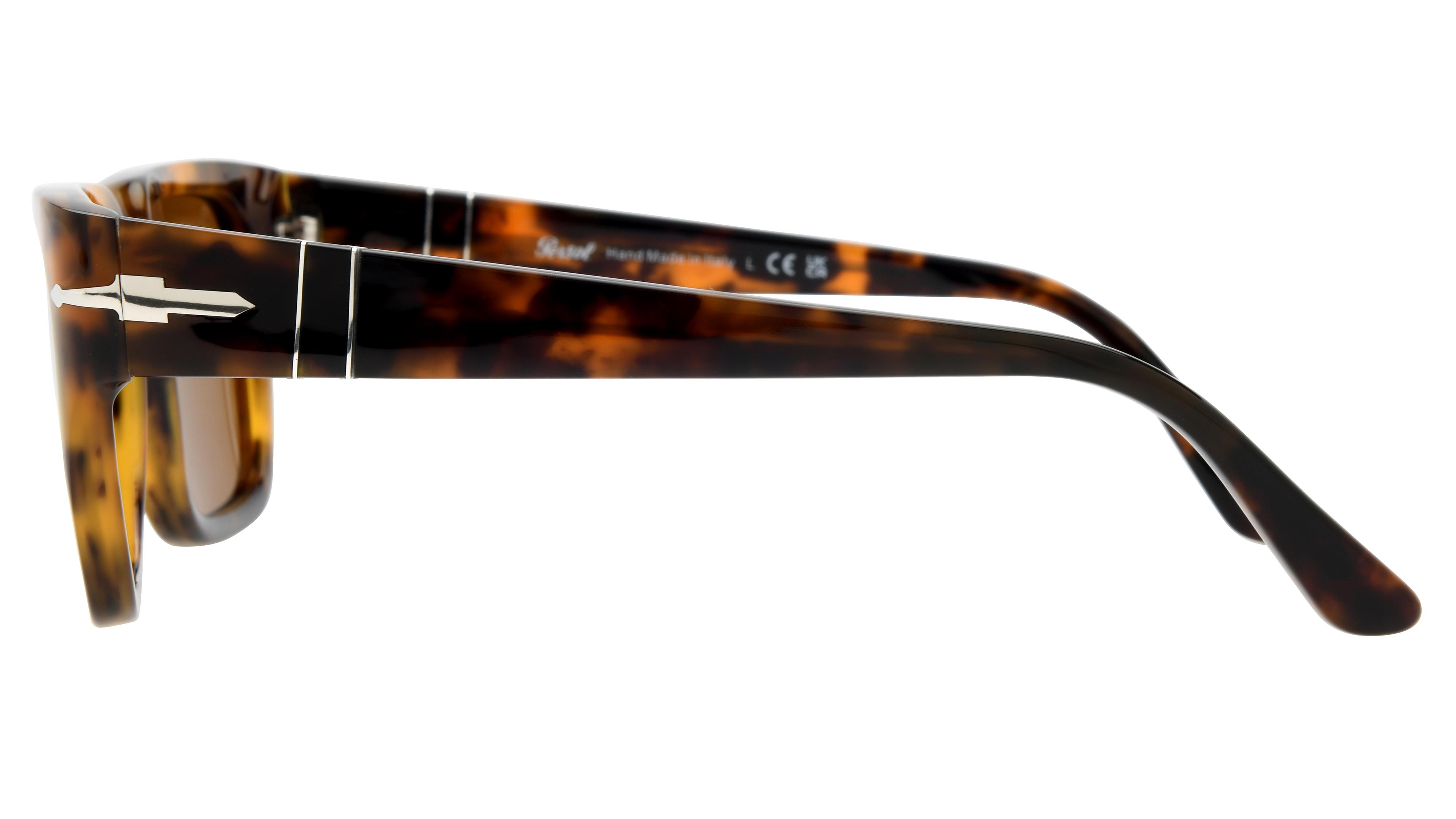Lunettes de soleil Persol Mixte Marron Carré PO3348S Gauche