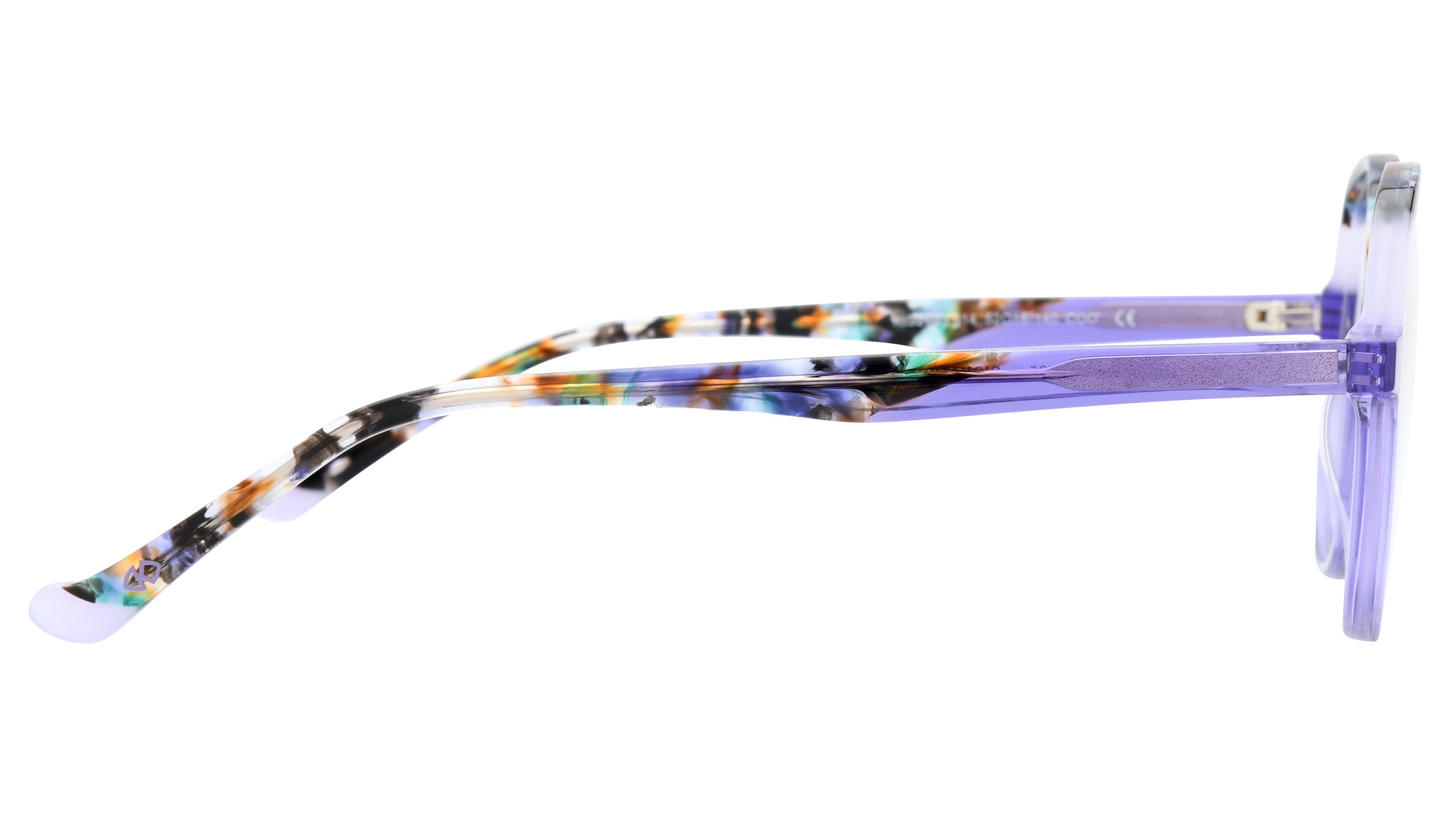 Lunettes de vue Signature Krys Femme Violet Tonneau Kis2603 Droite