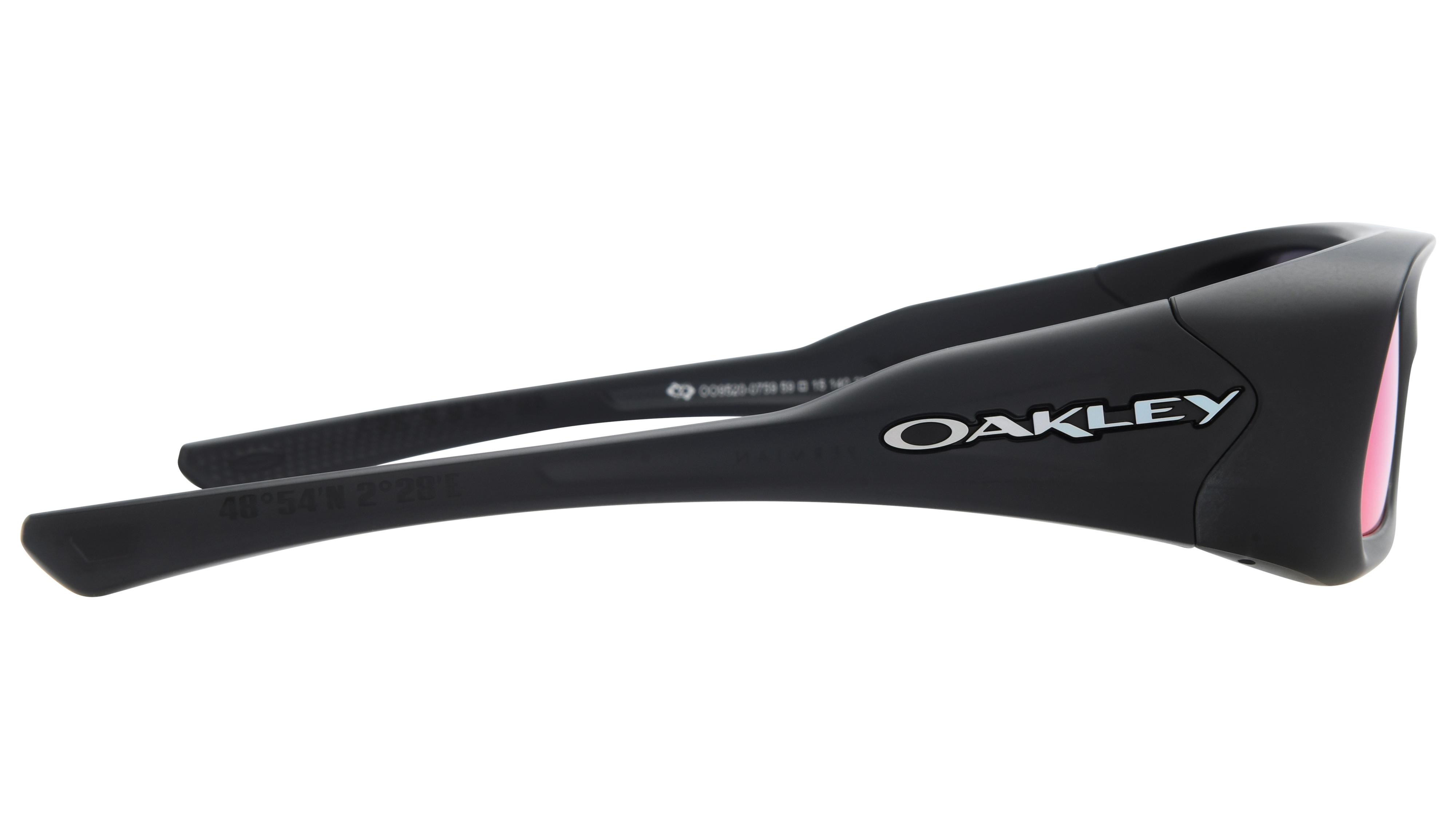 Lunettes de soleil Oakley Mixte Noir Rectangle 0Oo9520 Droite