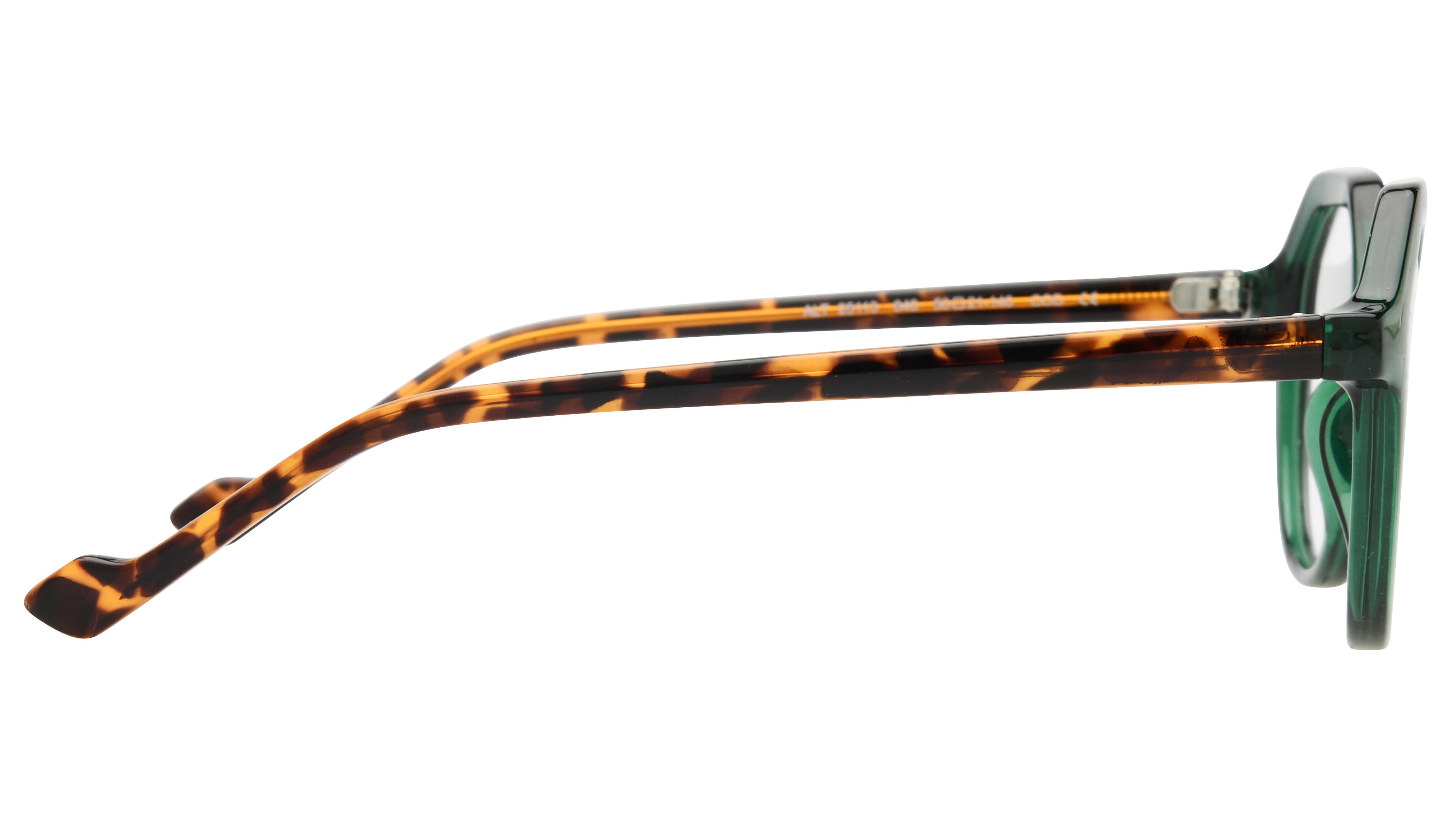 Lunettes de vue Alternance Femme Vert Carré Alt25113 Droite