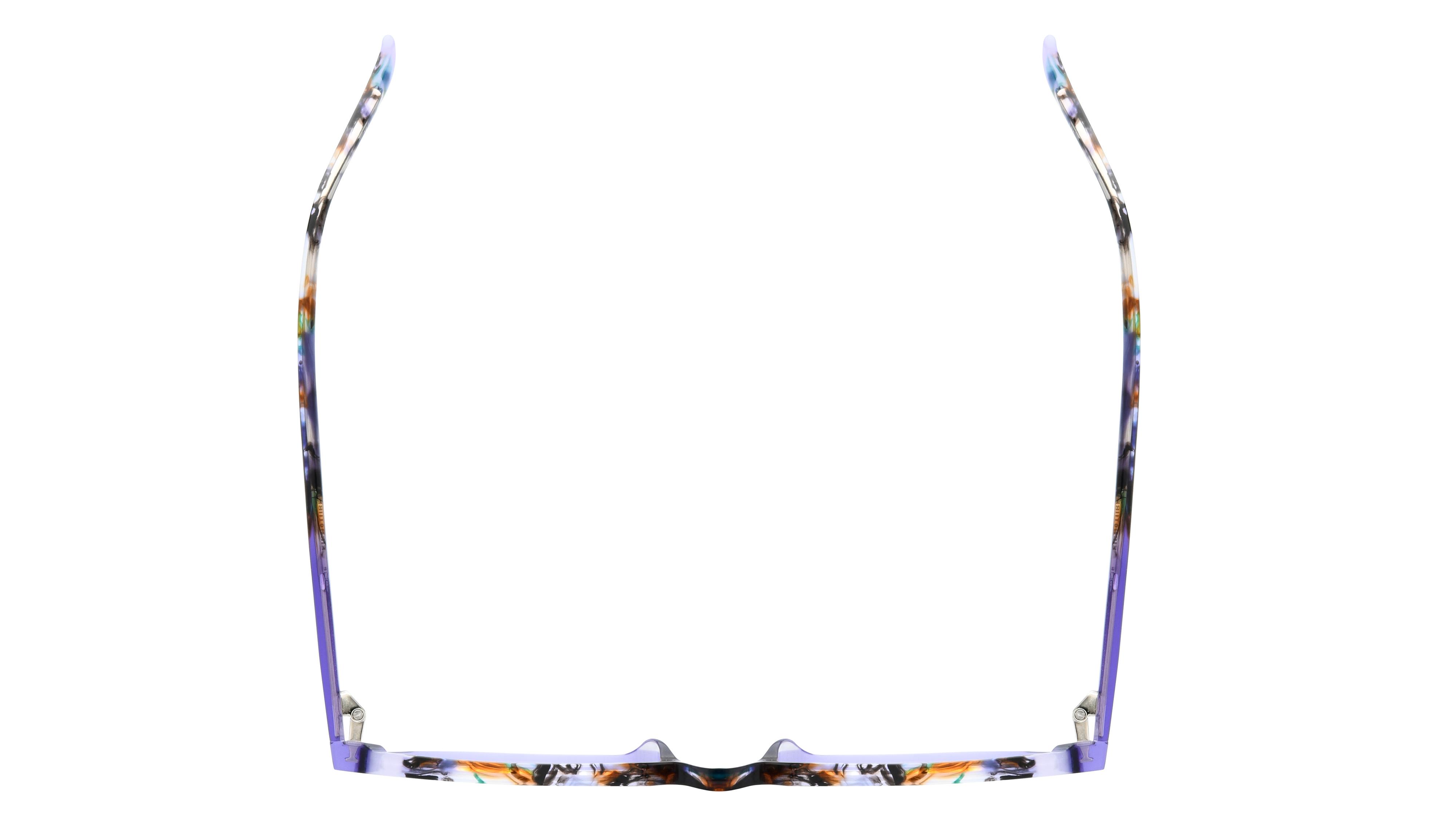 Lunettes de vue Signature Krys Femme Violet Tonneau Kis2603 Dessus