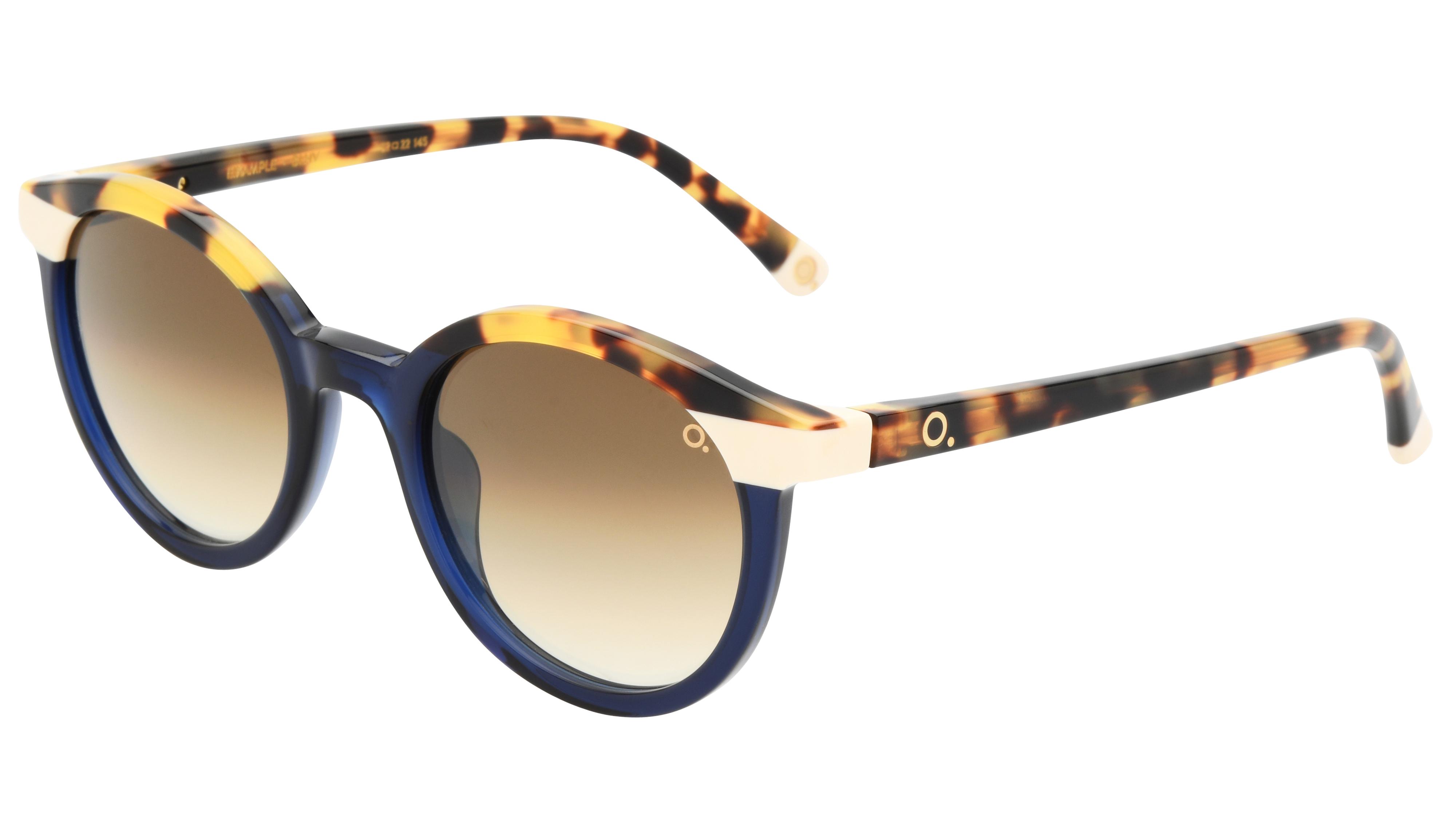 Lunettes de soleil Etnia Barcelona Femme Bleu Ronde Eixamp Trois-Quart