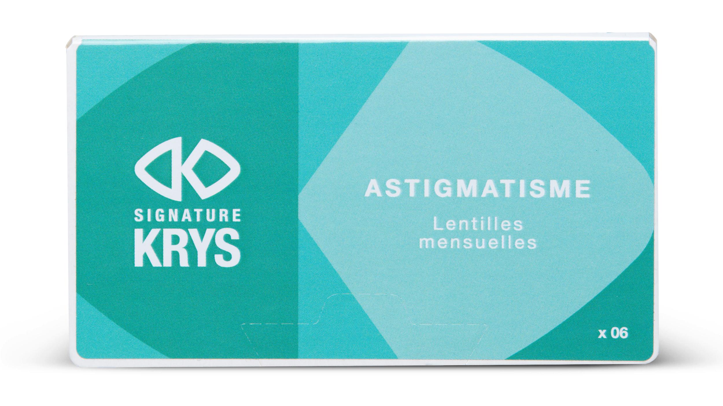 Lentilles de contact Signature Krys Mensuelles pour Astigmates Boîte de 6
