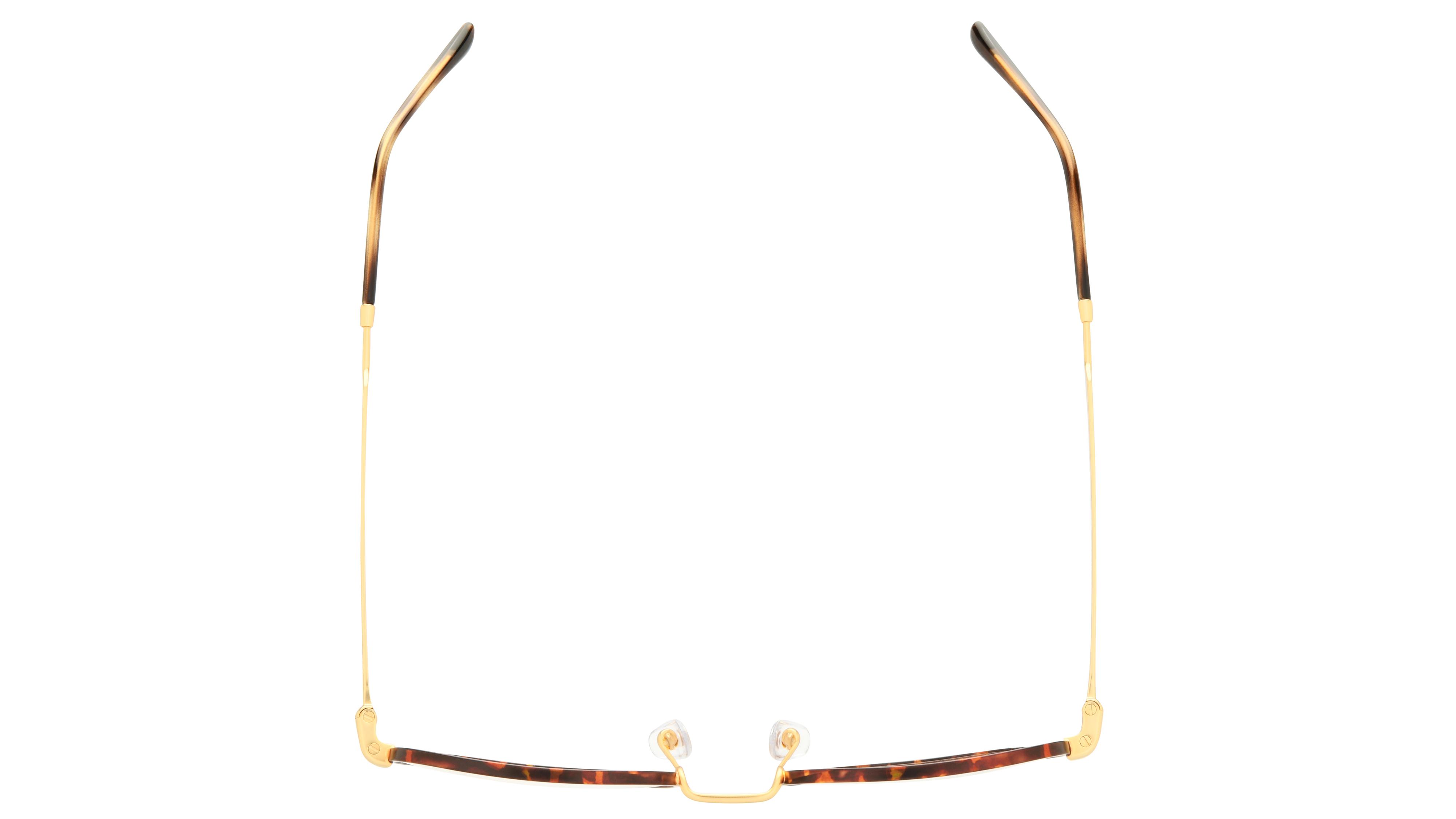 Lunettes de vue Ray-Ban Mixte Écaille Carré RX6534 Dessus