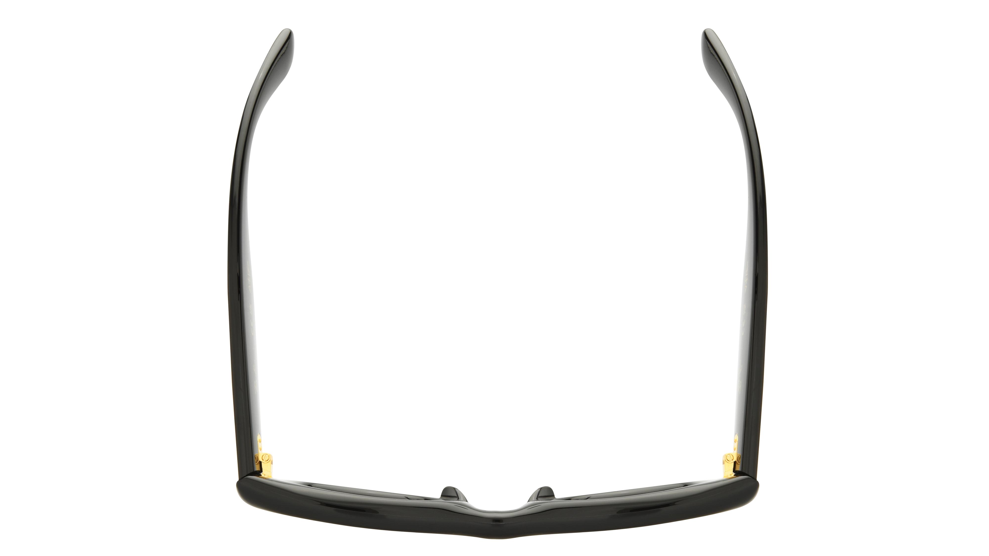 Lunettes de soleil Ray-Ban Mixte Noir Carré RB4940 Dessus