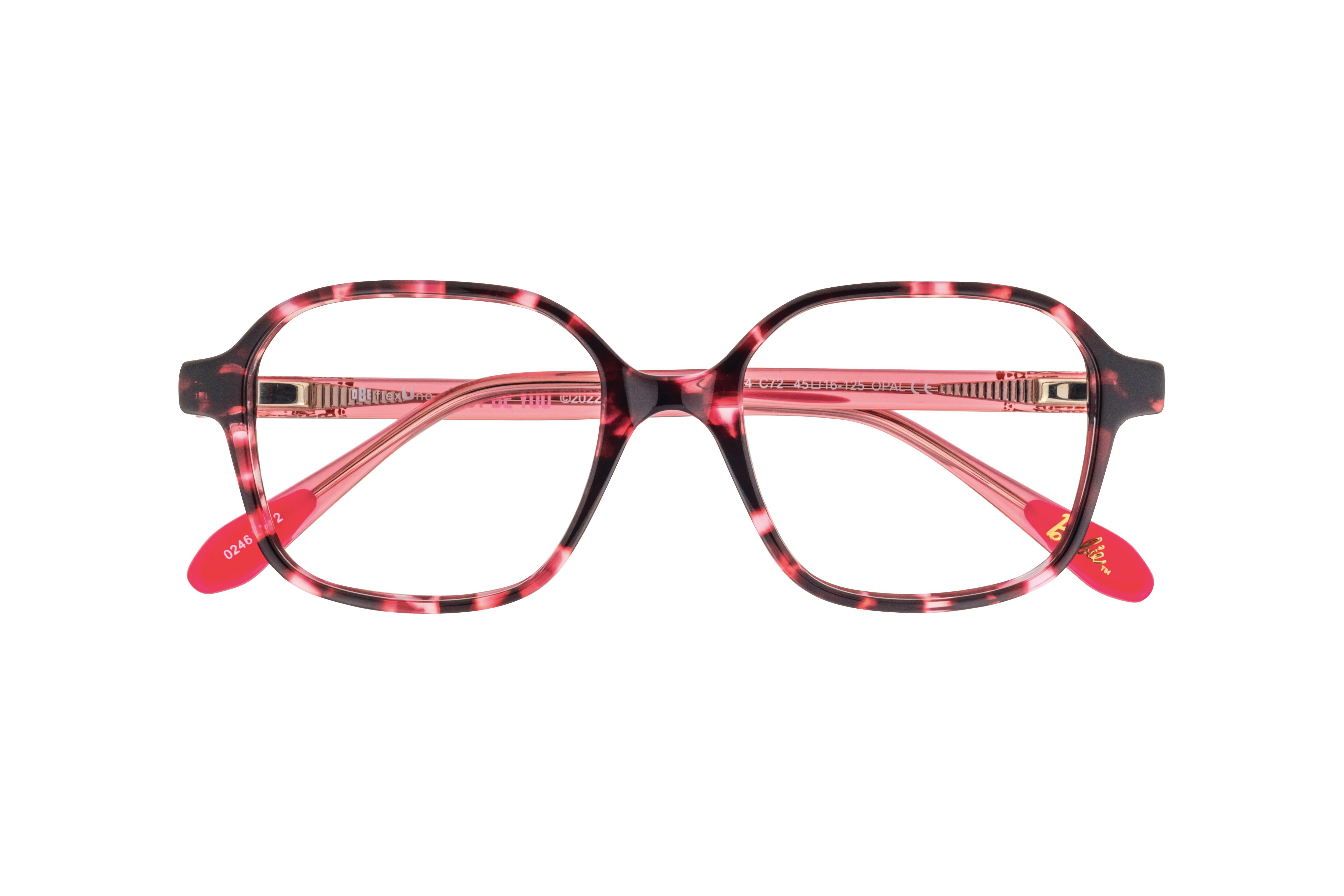 Lunettes de vue Barbie Enfant Rose Carré BAAA014 Face
