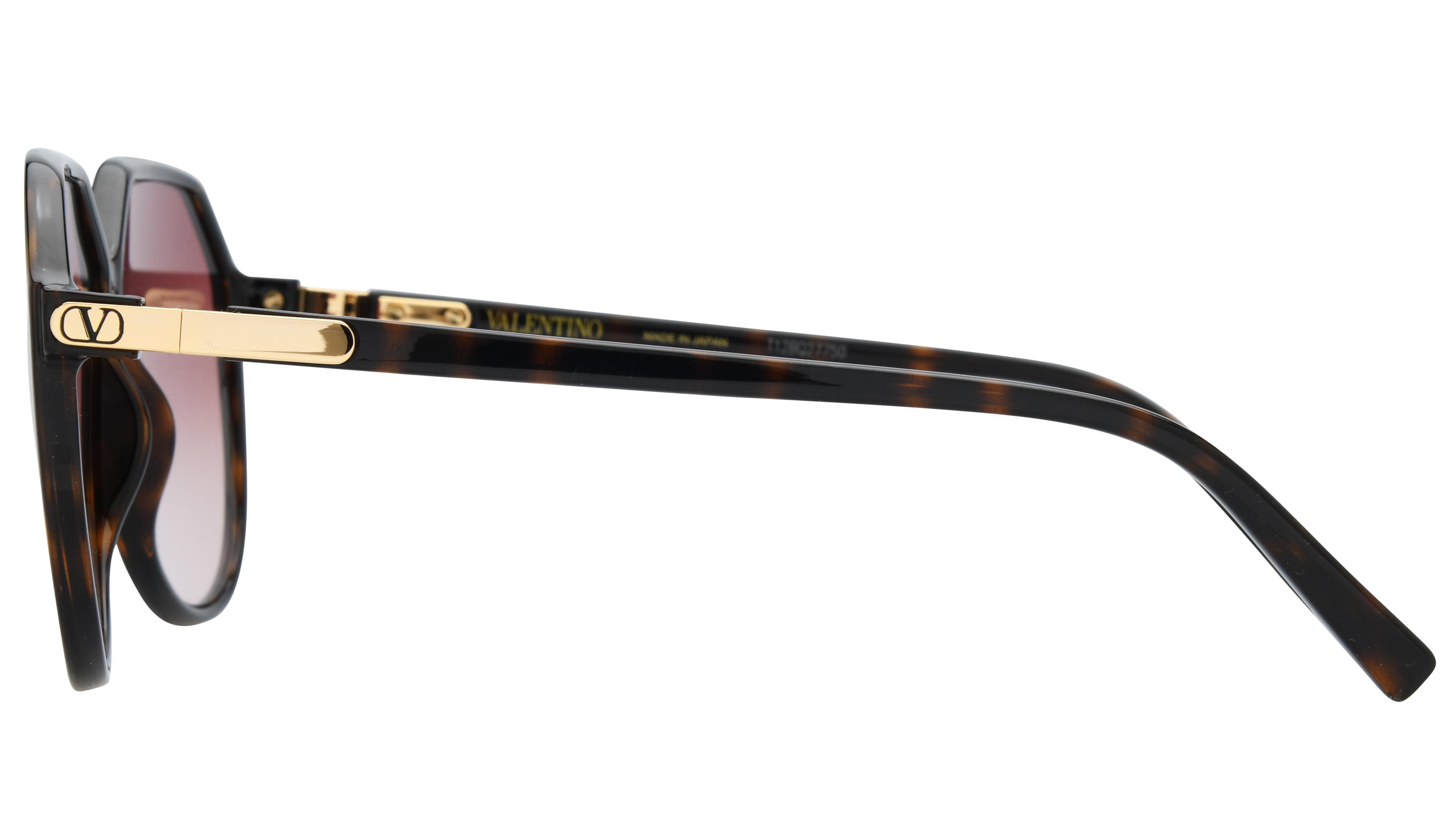 Lunettes de soleil Valentino Femme Écaille Aviateur Vg0026S Gauche