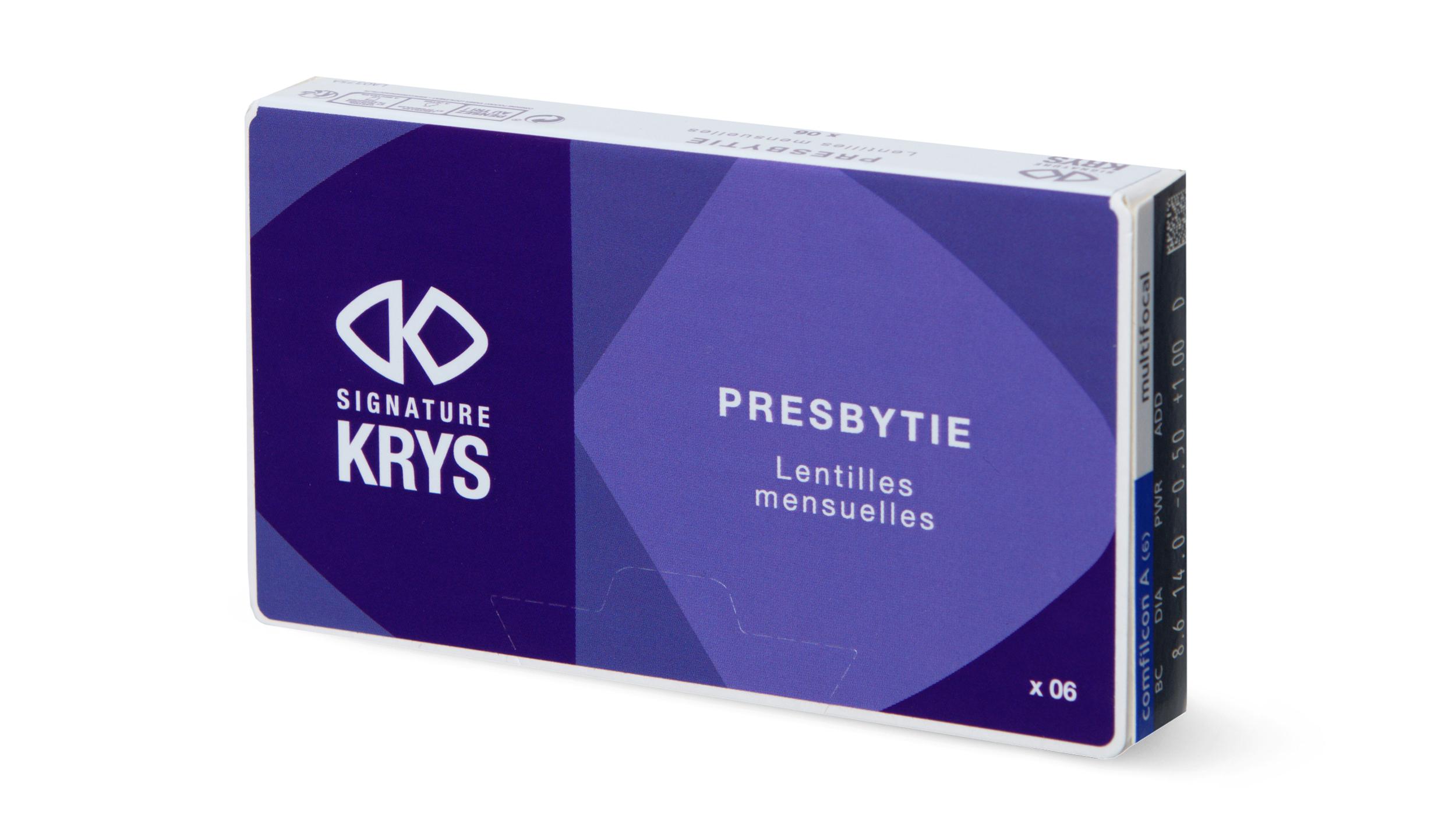 Lentilles de contact Signature Krys Mensuelles pour Presbytes N Boîte de 6