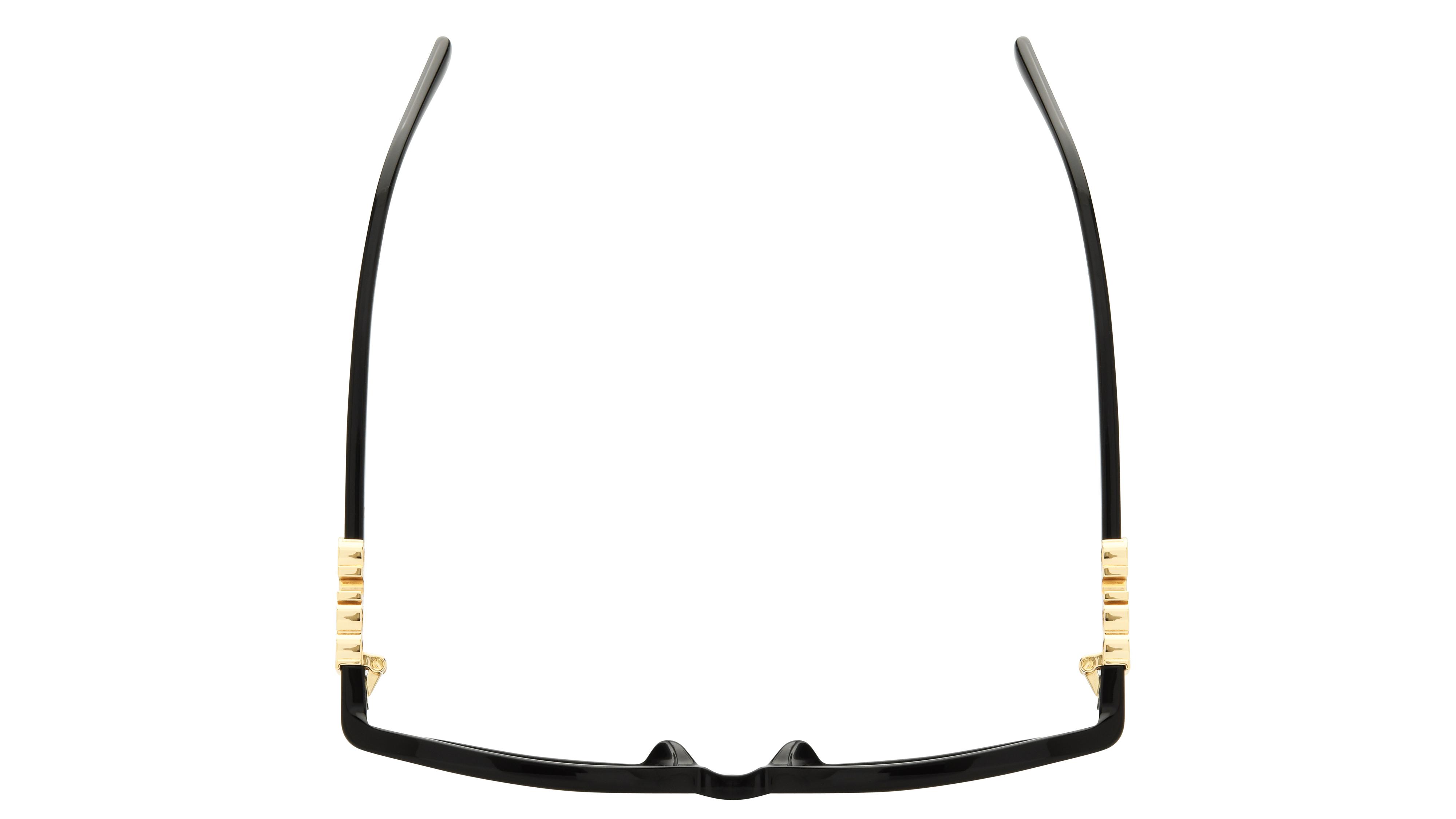 Lunettes de soleil Gucci Femme Noir Rectangle Gg2208S Dessus