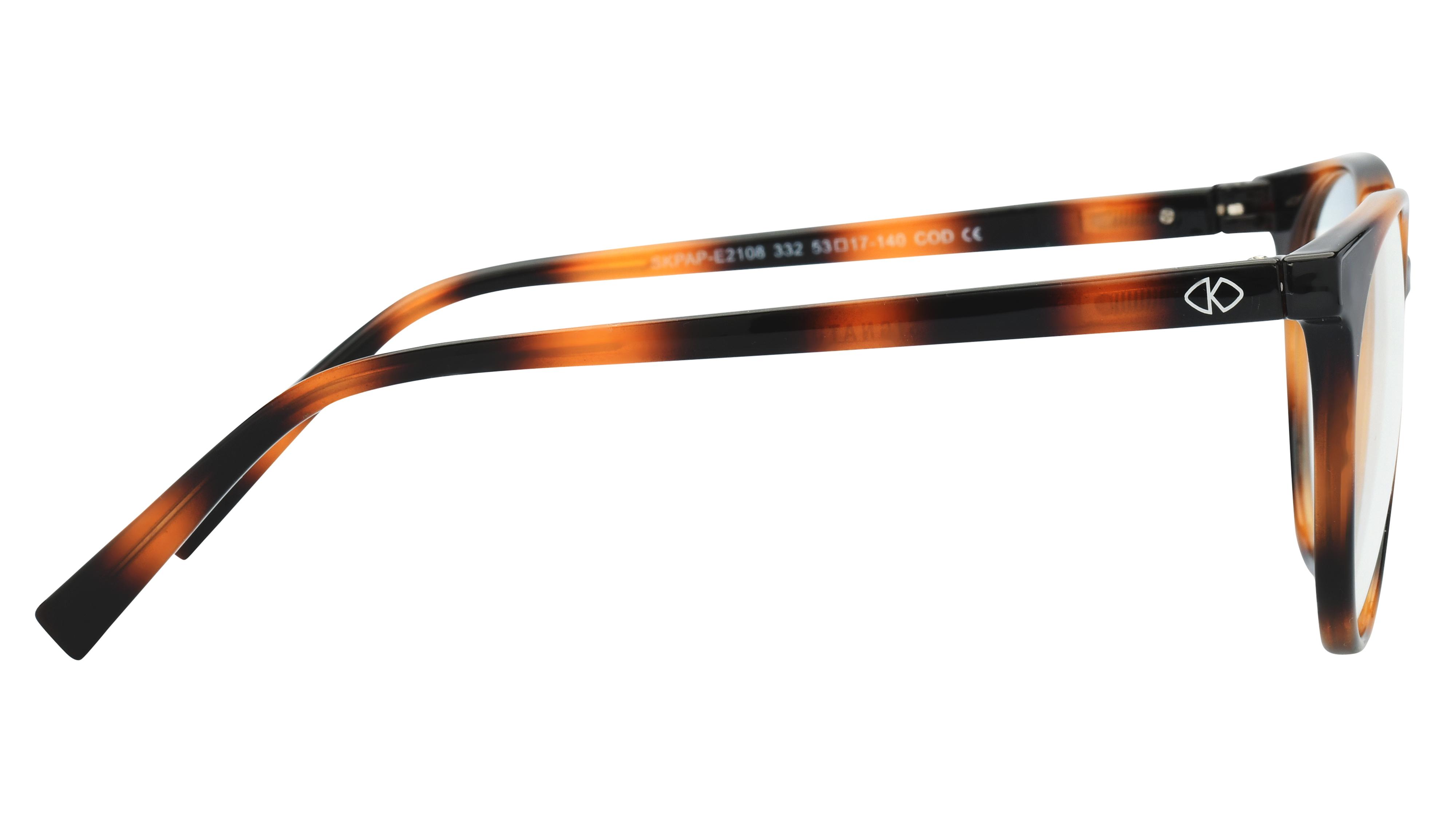 Lunettes anti-lumière bleue Signature Krys Femme Écaille Ronde Skpap-E2108 Droite
