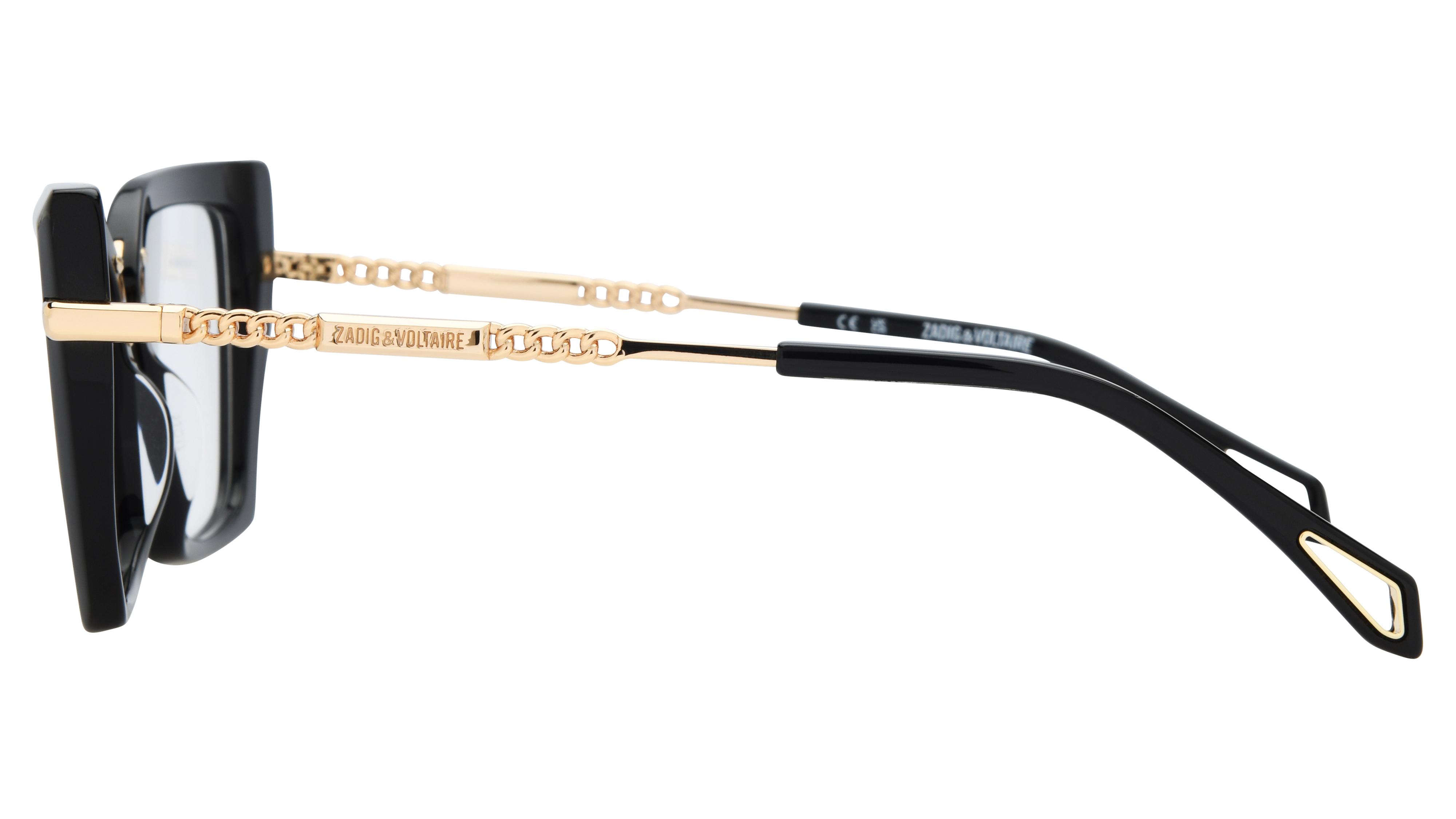 Lunettes de vue Zadig & Voltaire Femme Noir Carré vzv492 Gauche