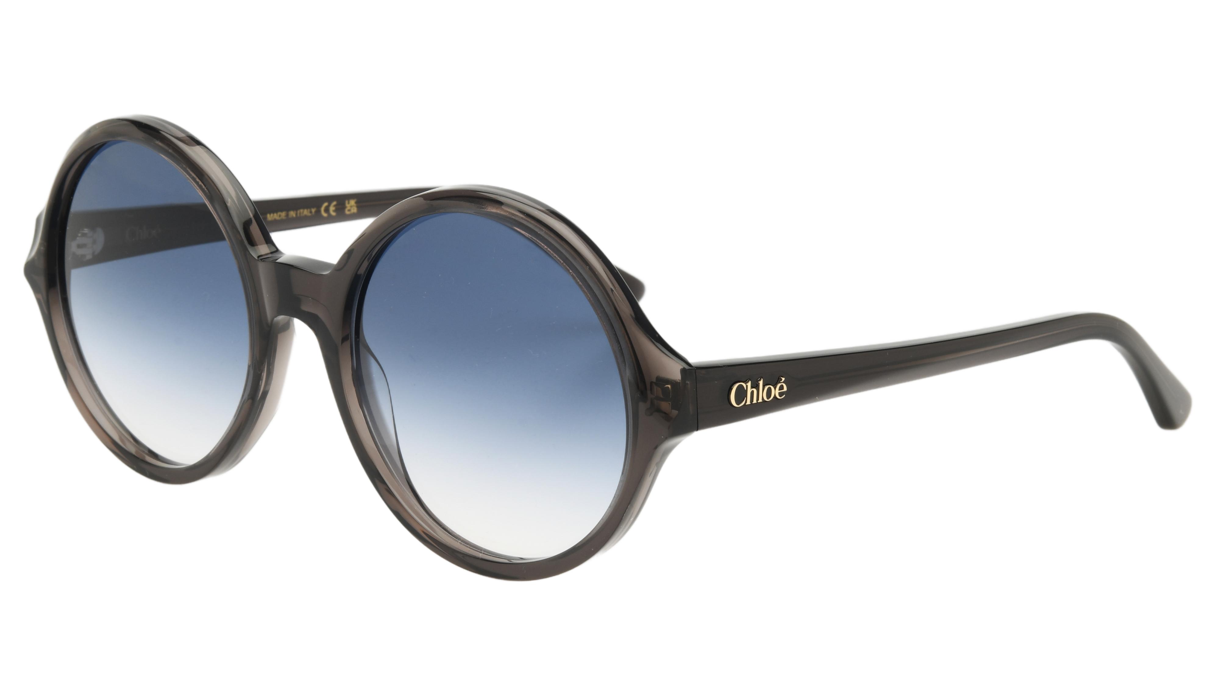 Lunettes de soleil Chloé Femme Gris Ronde CH0290S Trois-Quart