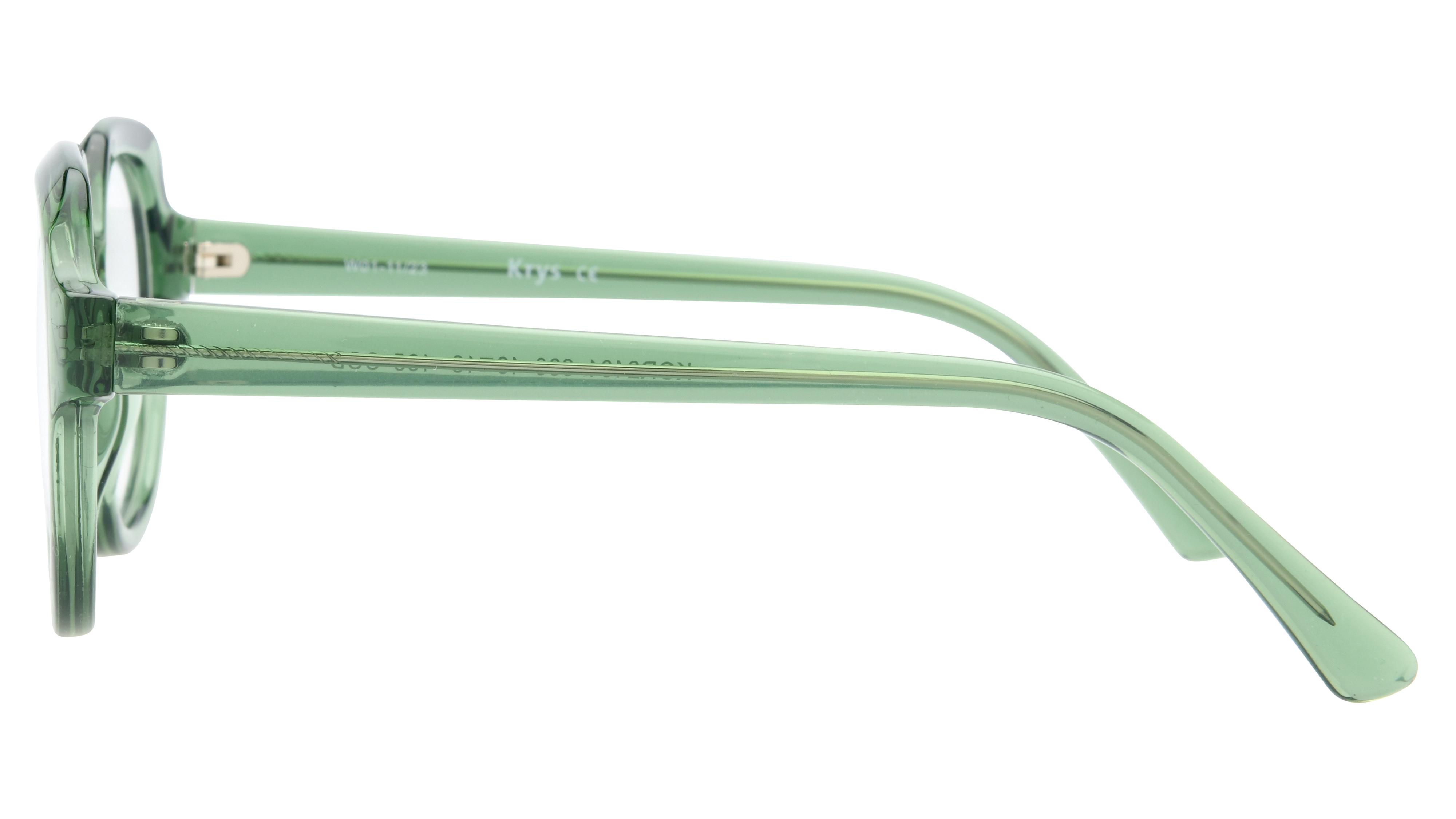 Lunettes de vue Signature Krys Femme Vert Carré Kor2401 Gauche