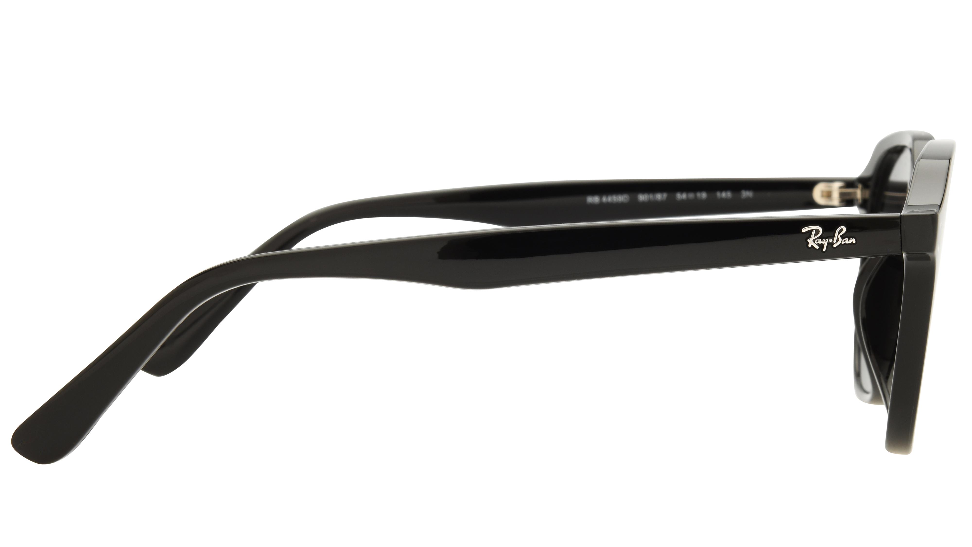 Lunettes de soleil Ray-Ban Mixte Noir Carré RB4459D Droite