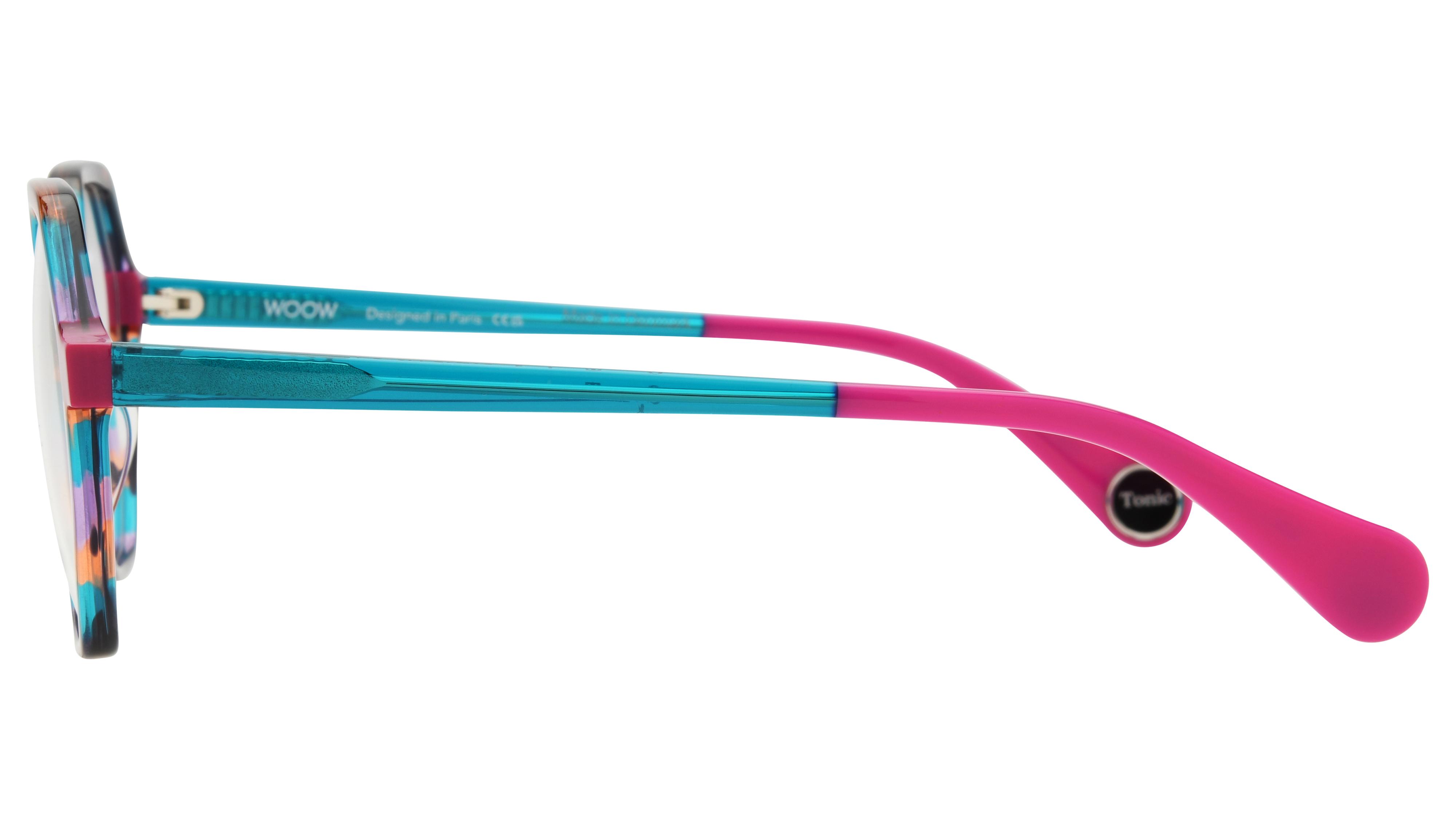 Lunettes de vue WOOW Femme Violet Angulaire GYM Gauche