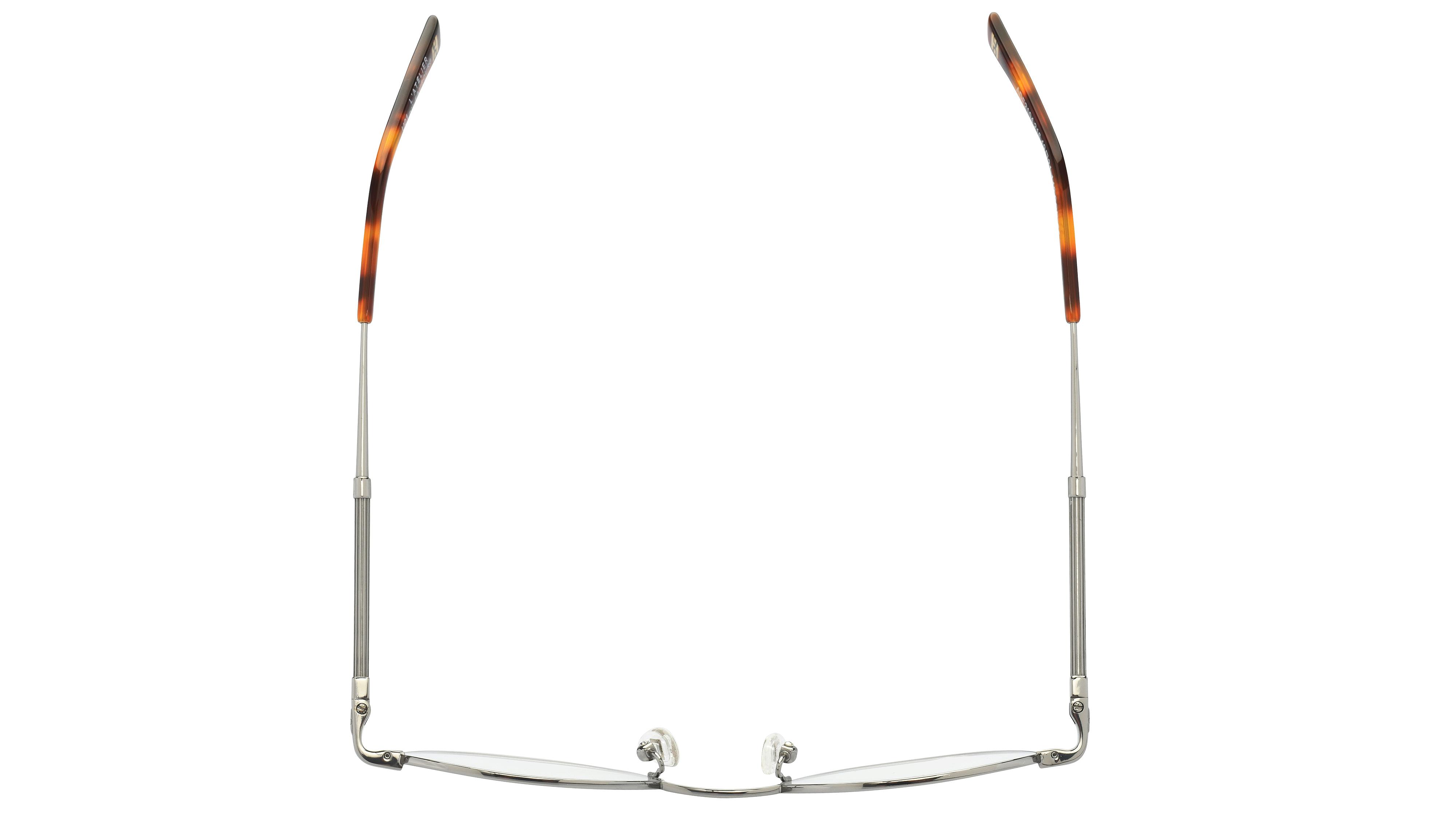 Lunettes de vue L'Atelier du Faubourg Homme Gris Ronde Adf2104 Dessus