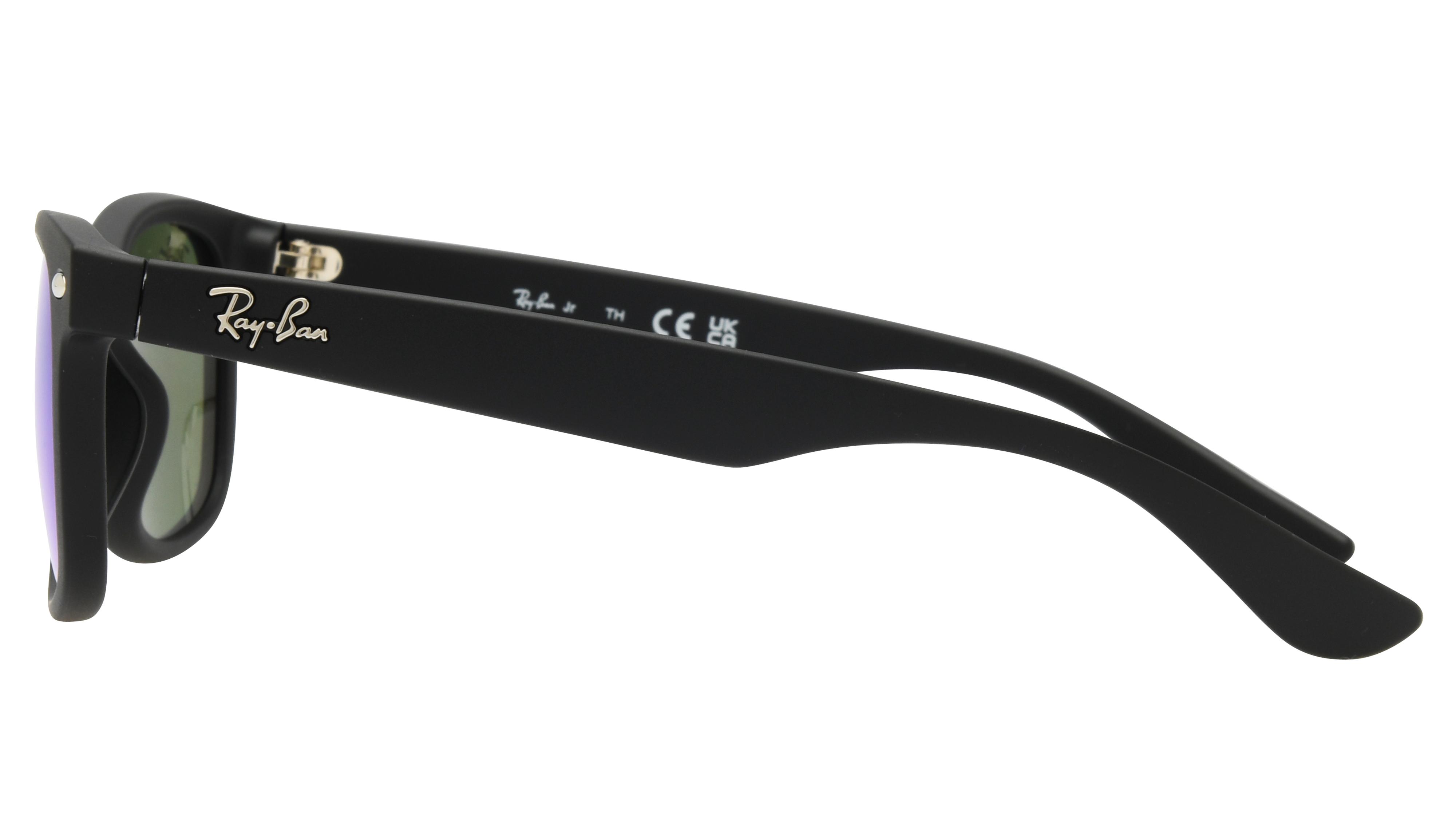Lunettes de soleil Ray-Ban Enfant Noir Wayfarer Rj9052S Gauche
