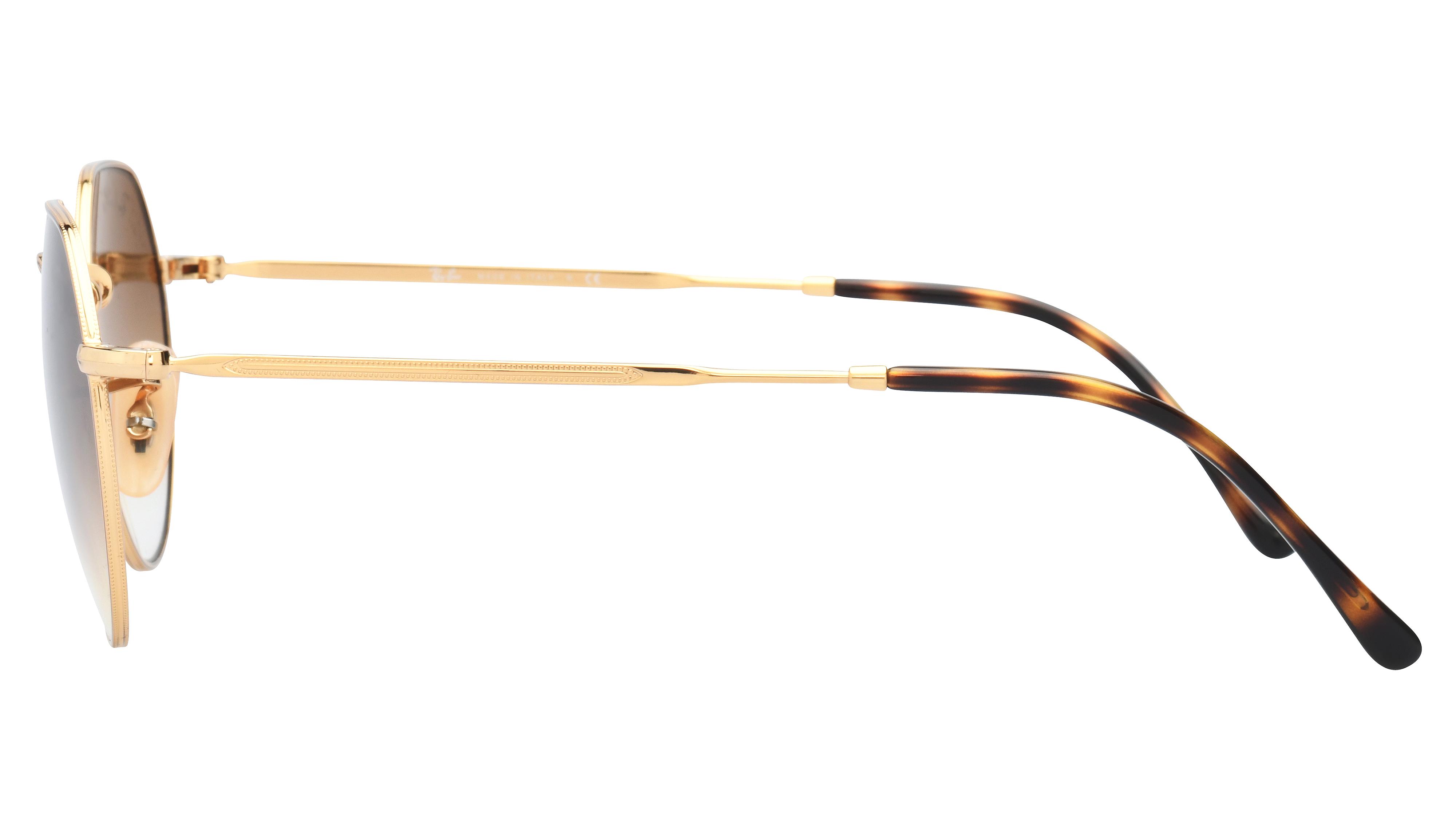 Lunettes de soleil Ray-Ban Mixte Or Rectangle RB3565 Gauche