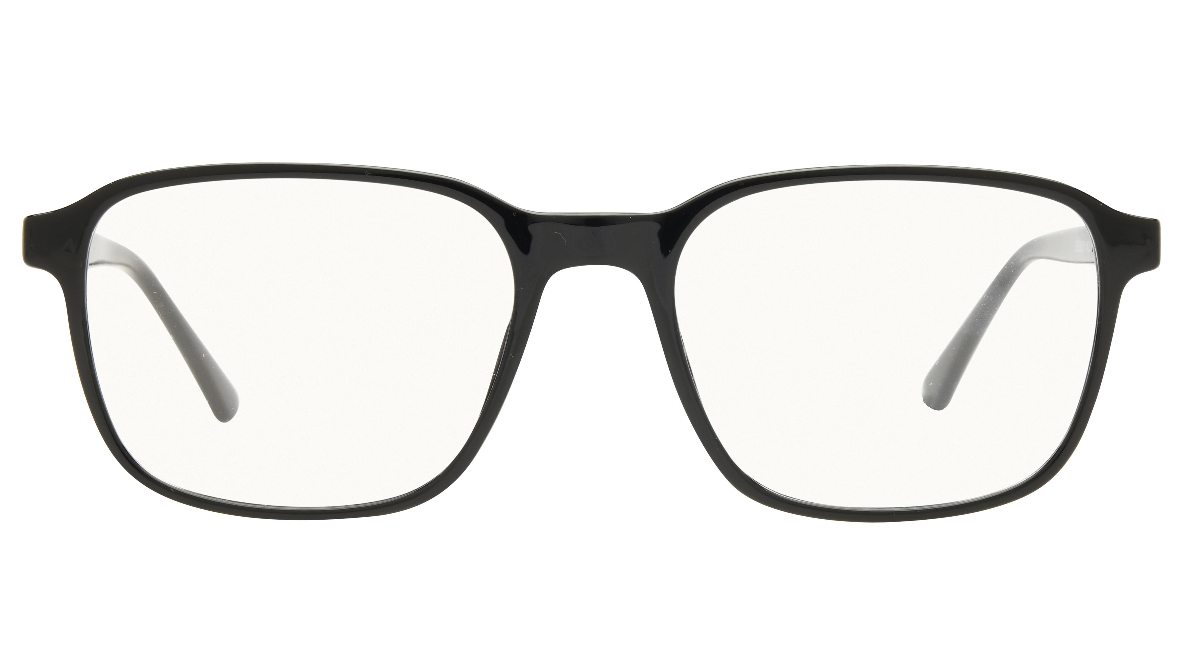 Lunettes de vue Krys Origine Homme Noir Rectangle Ess2501 Face