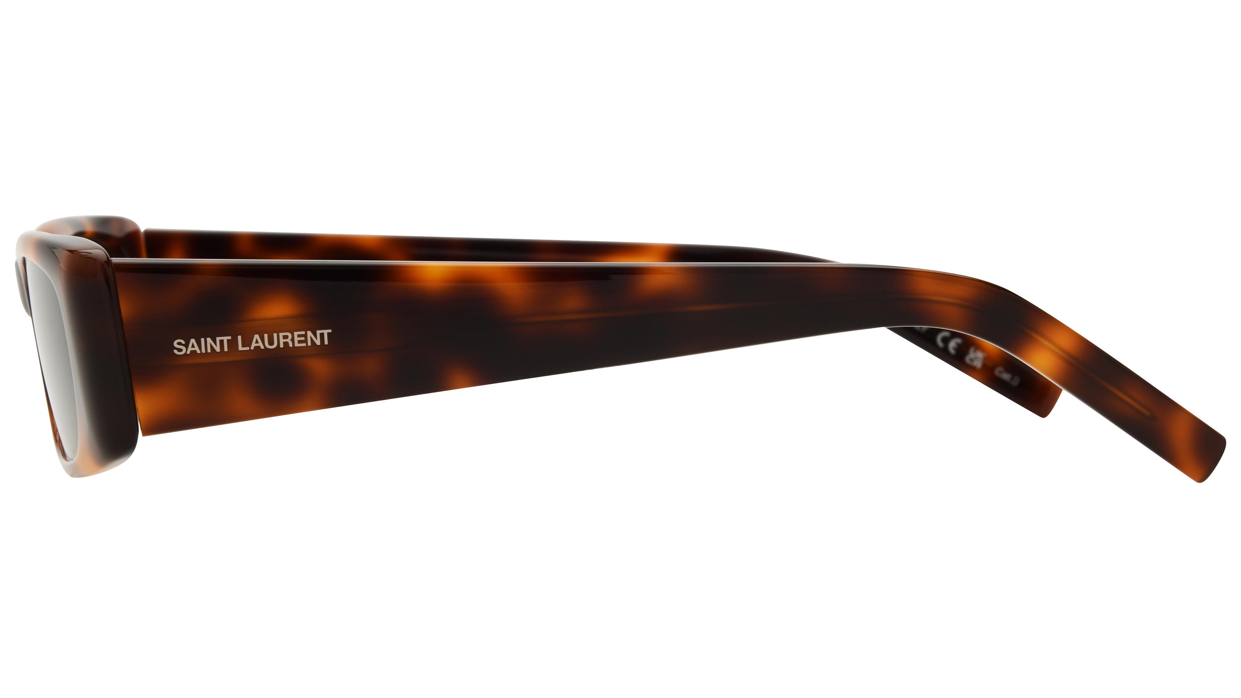Lunettes de soleil Saint Laurent Femme Écaille Rectangle Sl Gauche