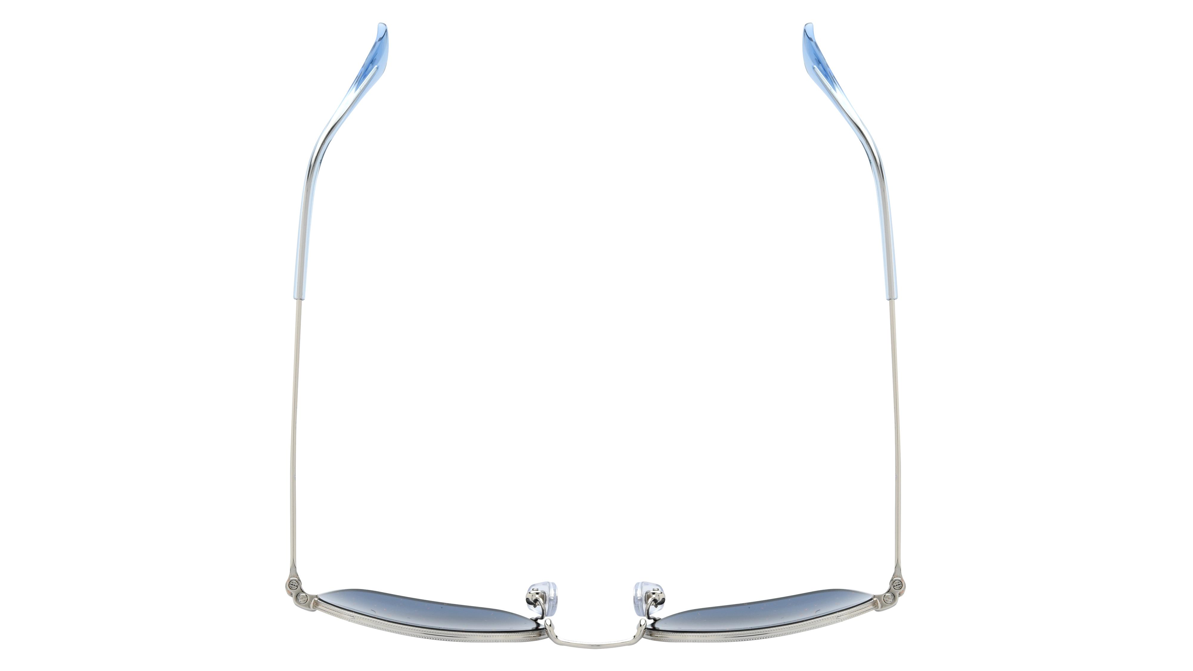 Lunettes de soleil Ray-Ban Mixte Argent Carré Rj9594S Dessus
