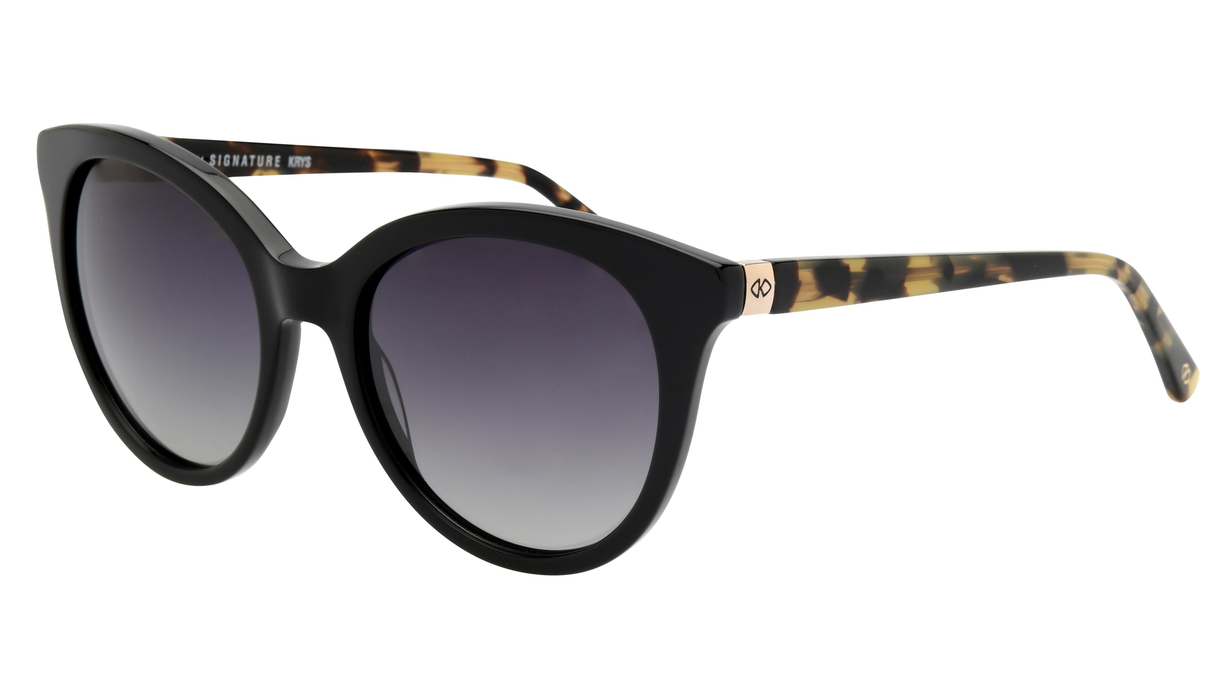Lunettes de soleil Signature Krys Femme Noir Papillon Ske2538-E Trois-Quart