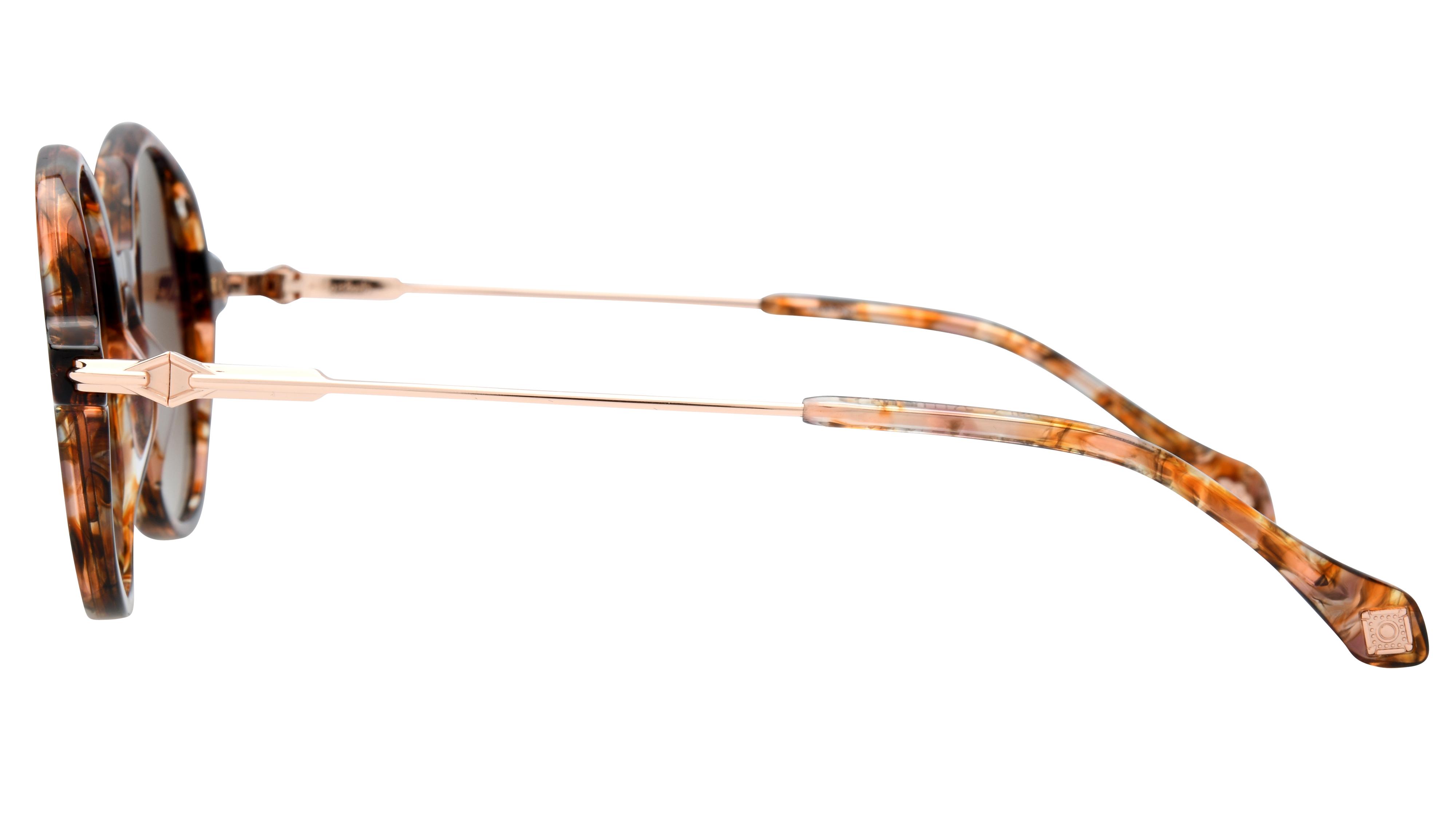 Lunettes de soleil ba&sh Femme Écaille Ronde LYRIA Gauche