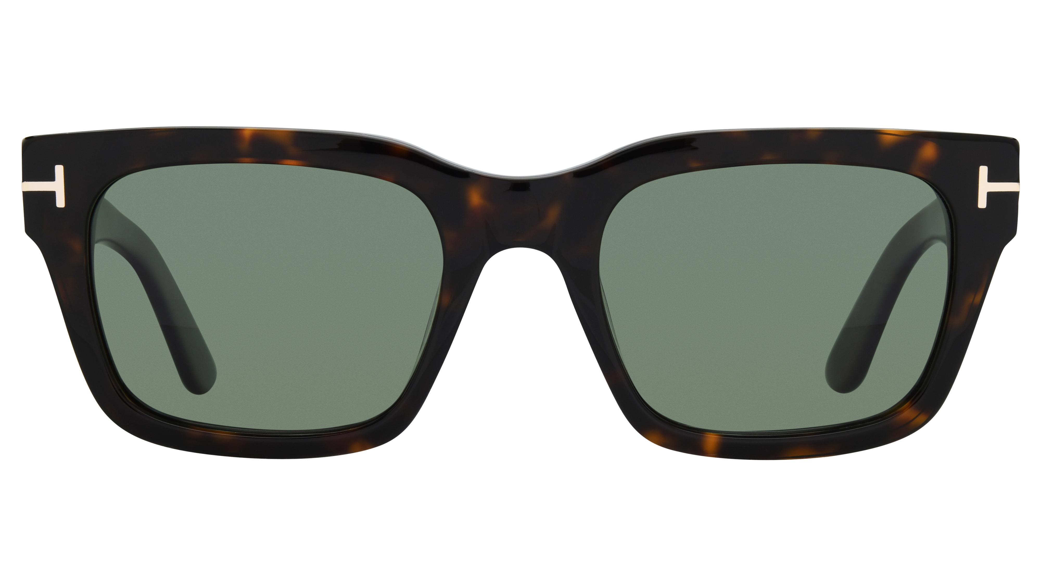 Lunettes de soleil Tom Ford Homme Écaille Carré ft1333 Face