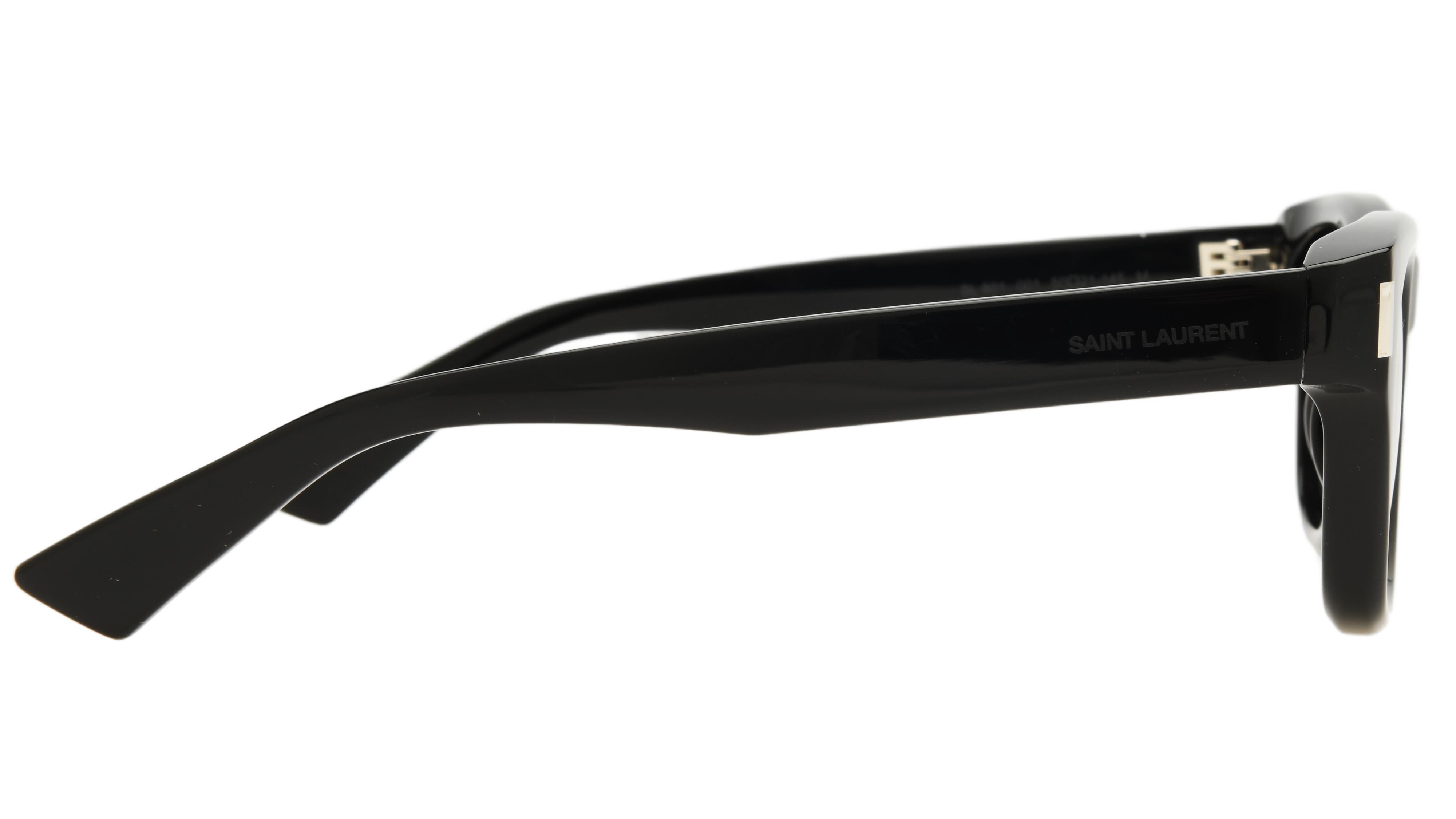 Lunettes de soleil Saint Laurent Homme Noir Ronde sl801 Droite