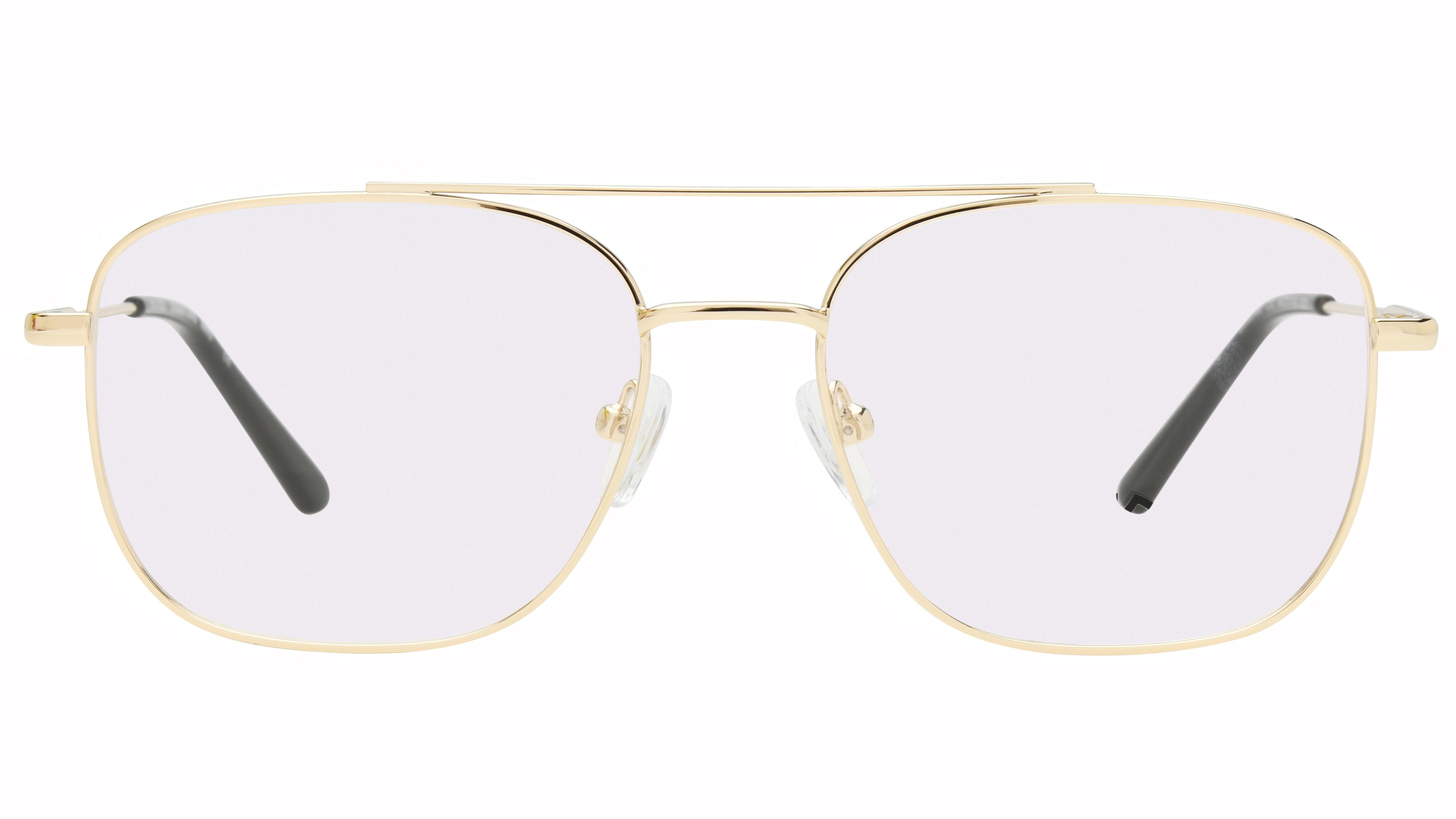 Lunettes de vue Krys Origine Homme Or Aviateur Ess2602 Face