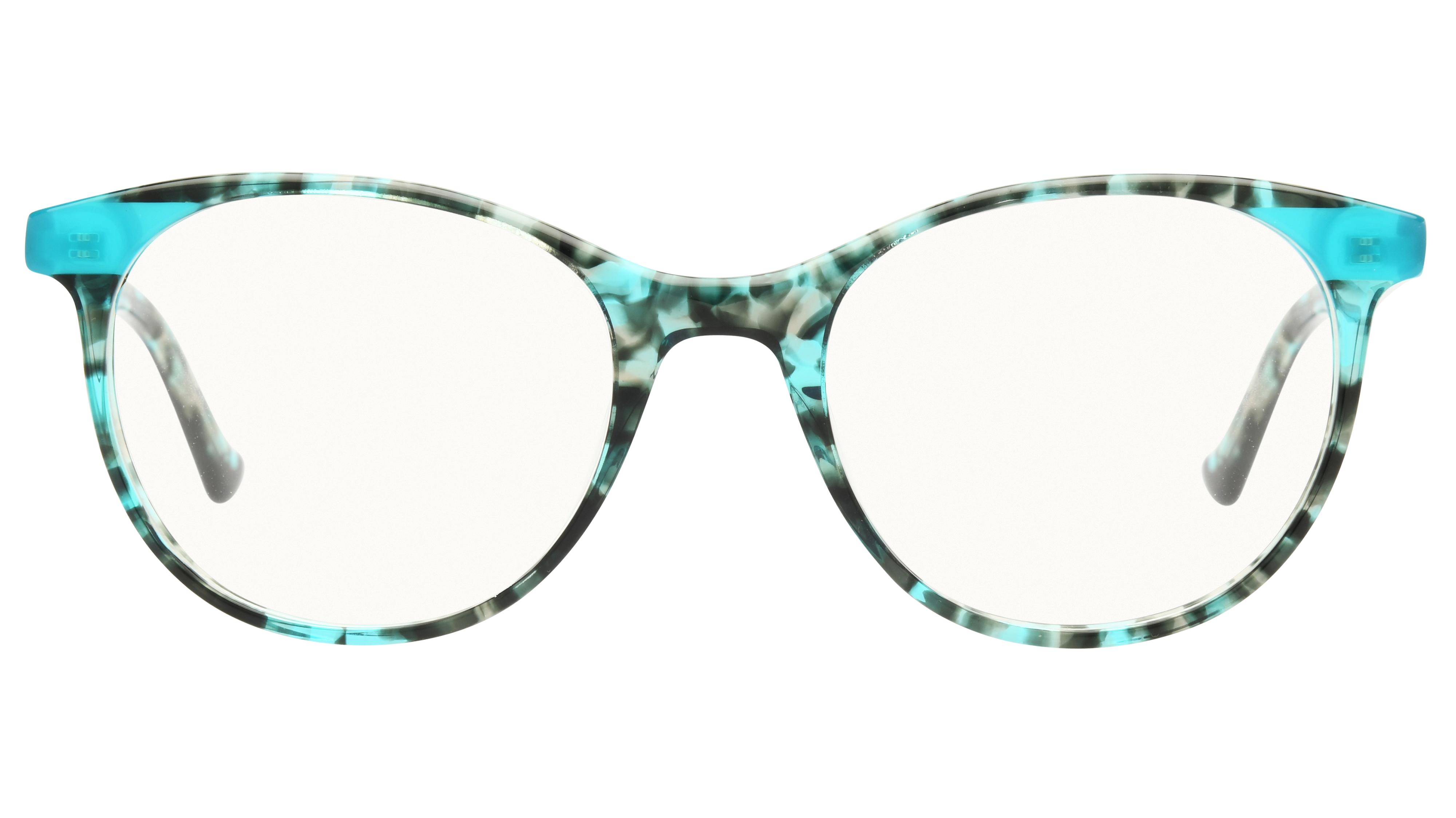 Lunettes de vue Signature Krys Femme Bleu Ovale Kis2404 Face