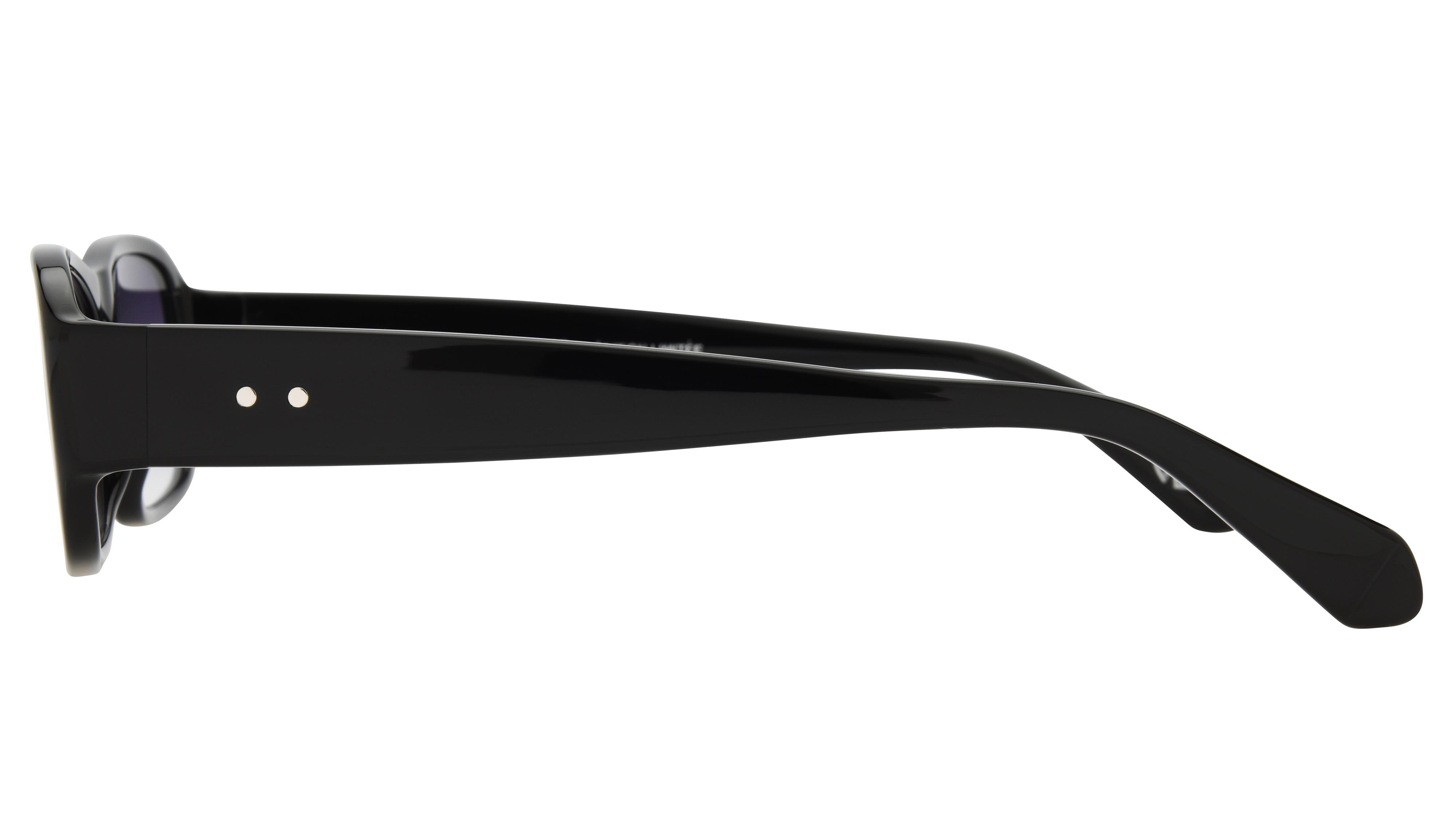 Lunettes de soleil Signature Krys Mixte Noir Rectangle will Gauche