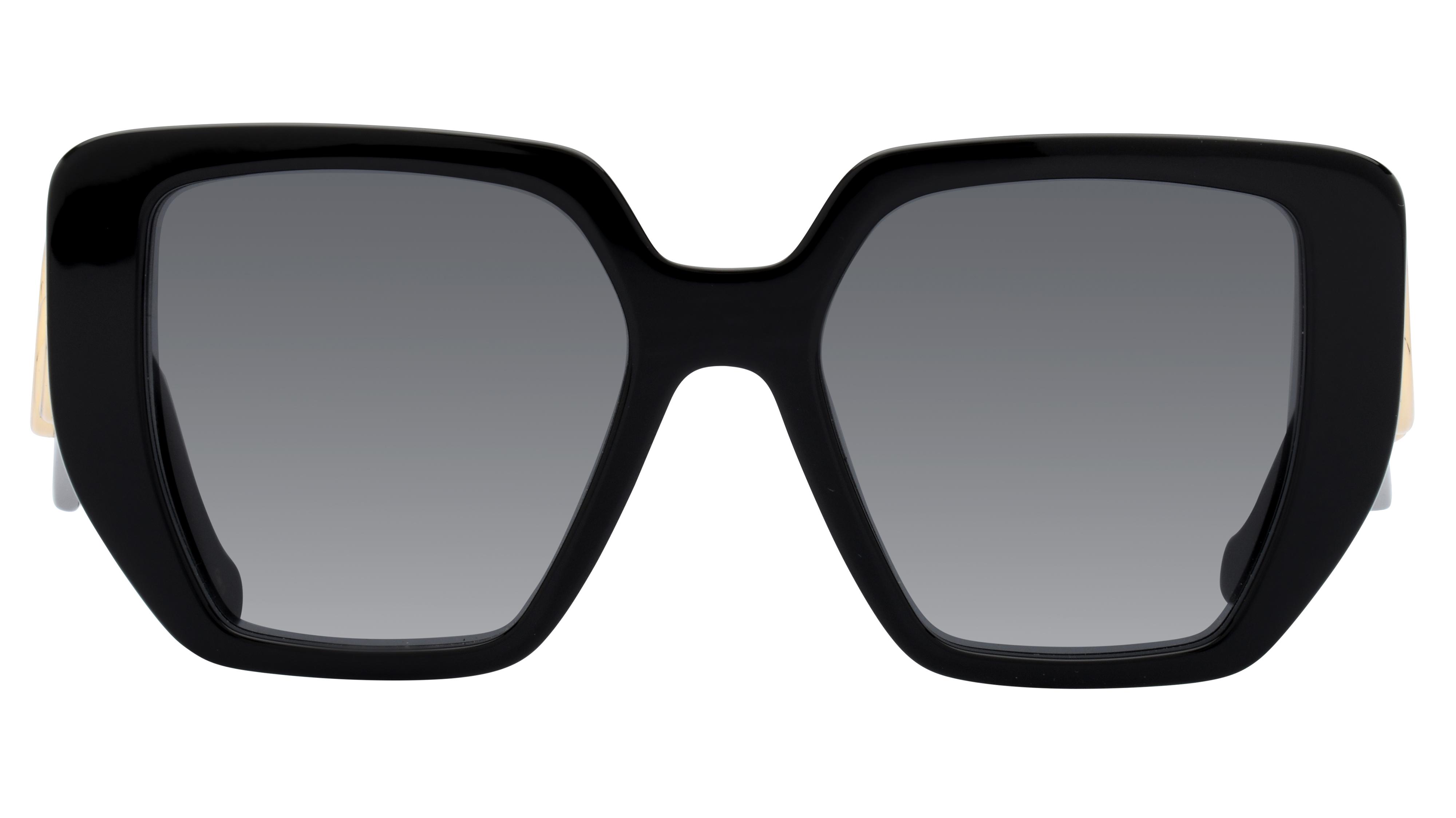 Lunettes de soleil Gucci Femme Noir Carré Gg0956S Face