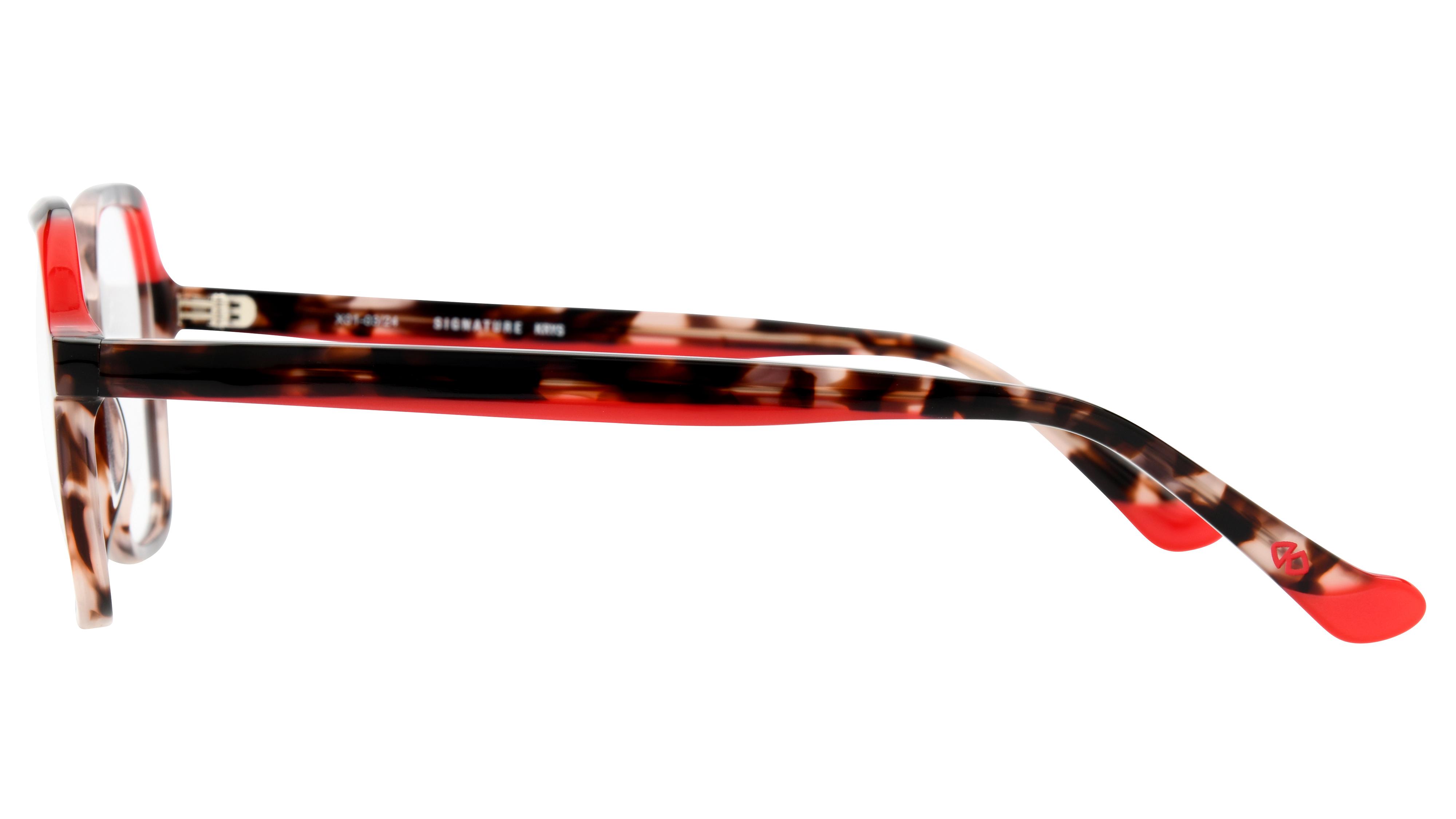 Lunettes de vue Signature Krys Femme Écaille Rectangle Kis2401 Gauche