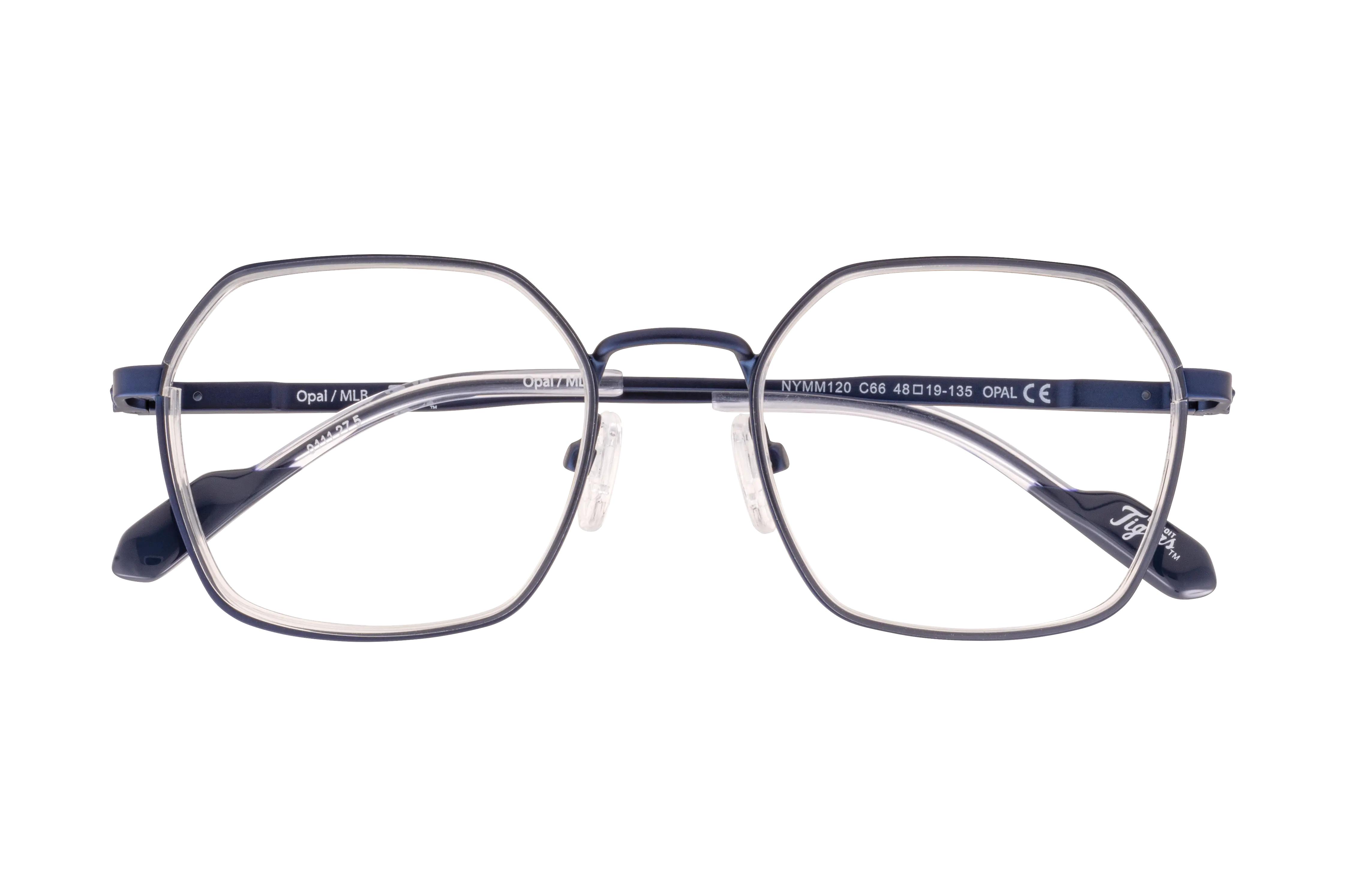 Lunettes de vue New York Yankees  Bleu Wayfarer NYMM120C66 Face