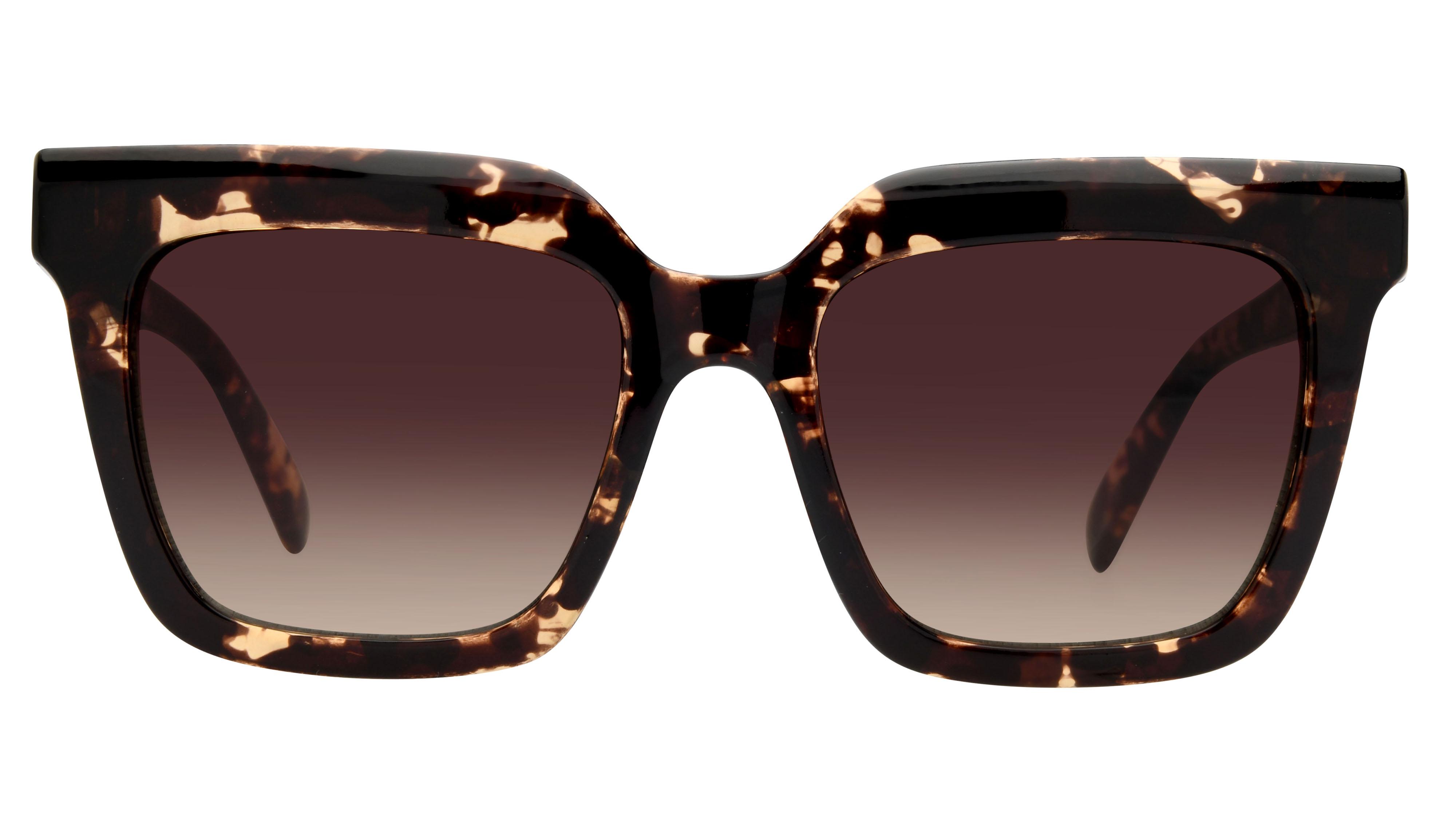Lunettes de soleil Signature Krys Femme Écaille Carré Skj2431-B Face