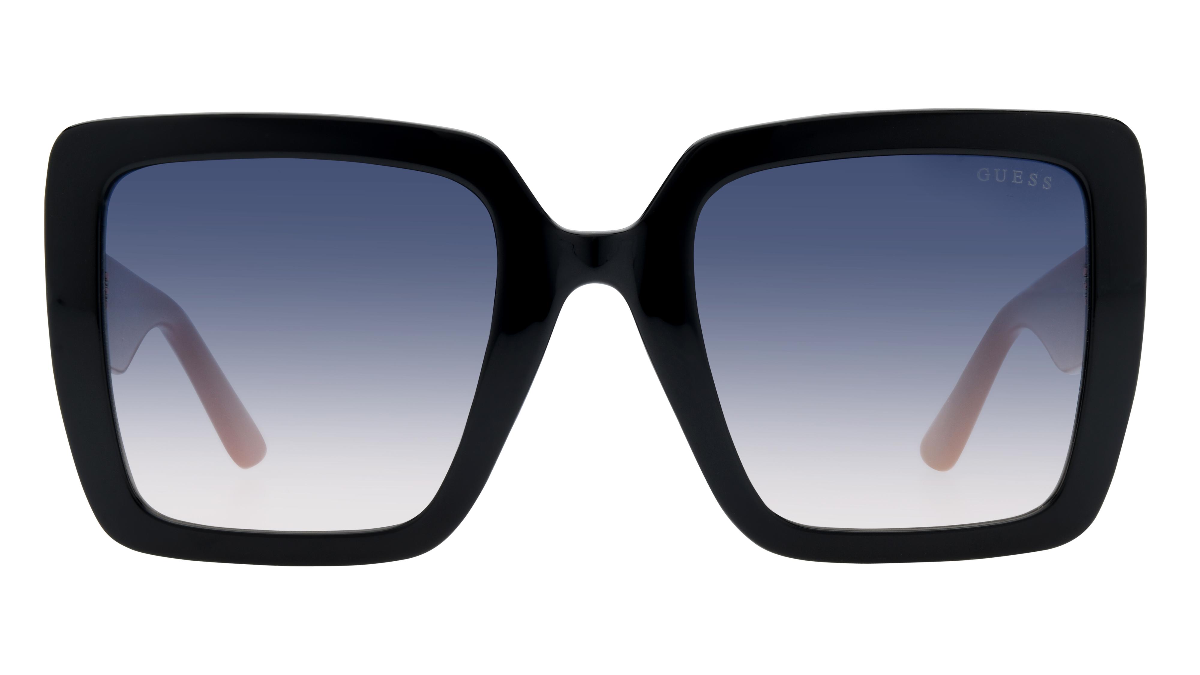 Lunettes de soleil Guess Femme Noir Carré Gu00103 Face