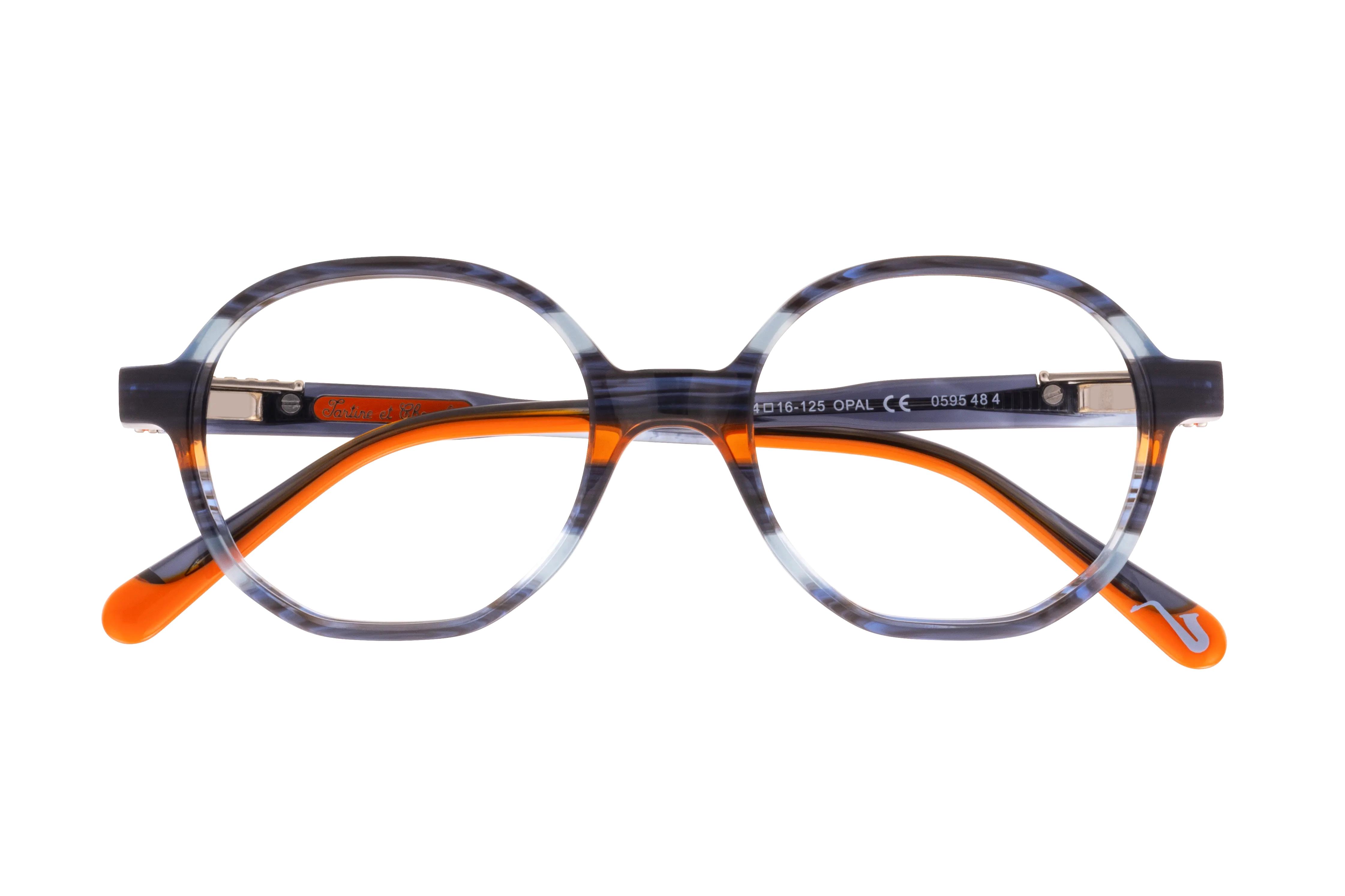 Lunettes de vue Tartine et Chocolat  Bleu Rond TCAA415C67 Face