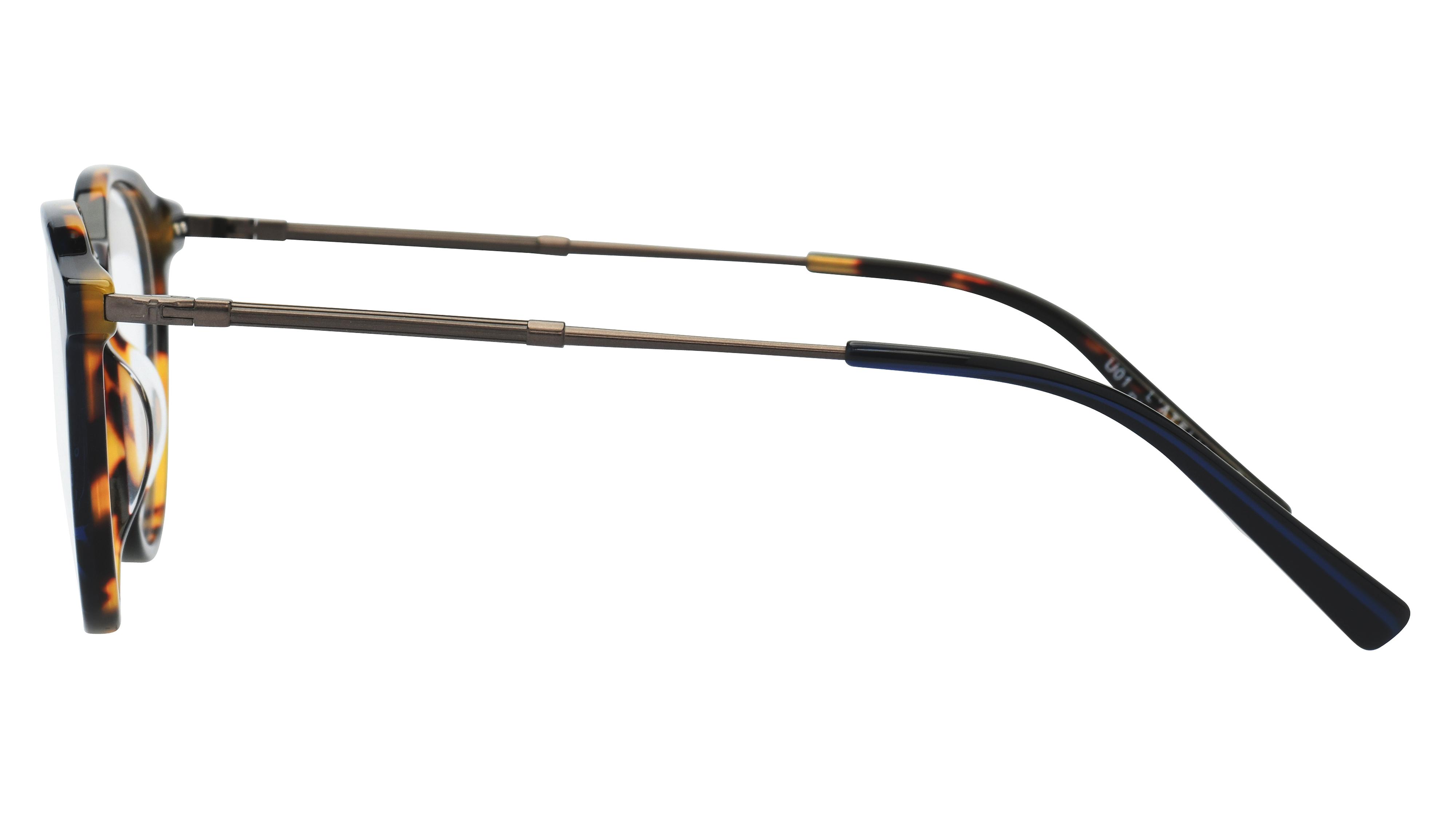Lunettes de vue L'Atelier du Faubourg Homme Bleu Ronde Adf2103 Gauche