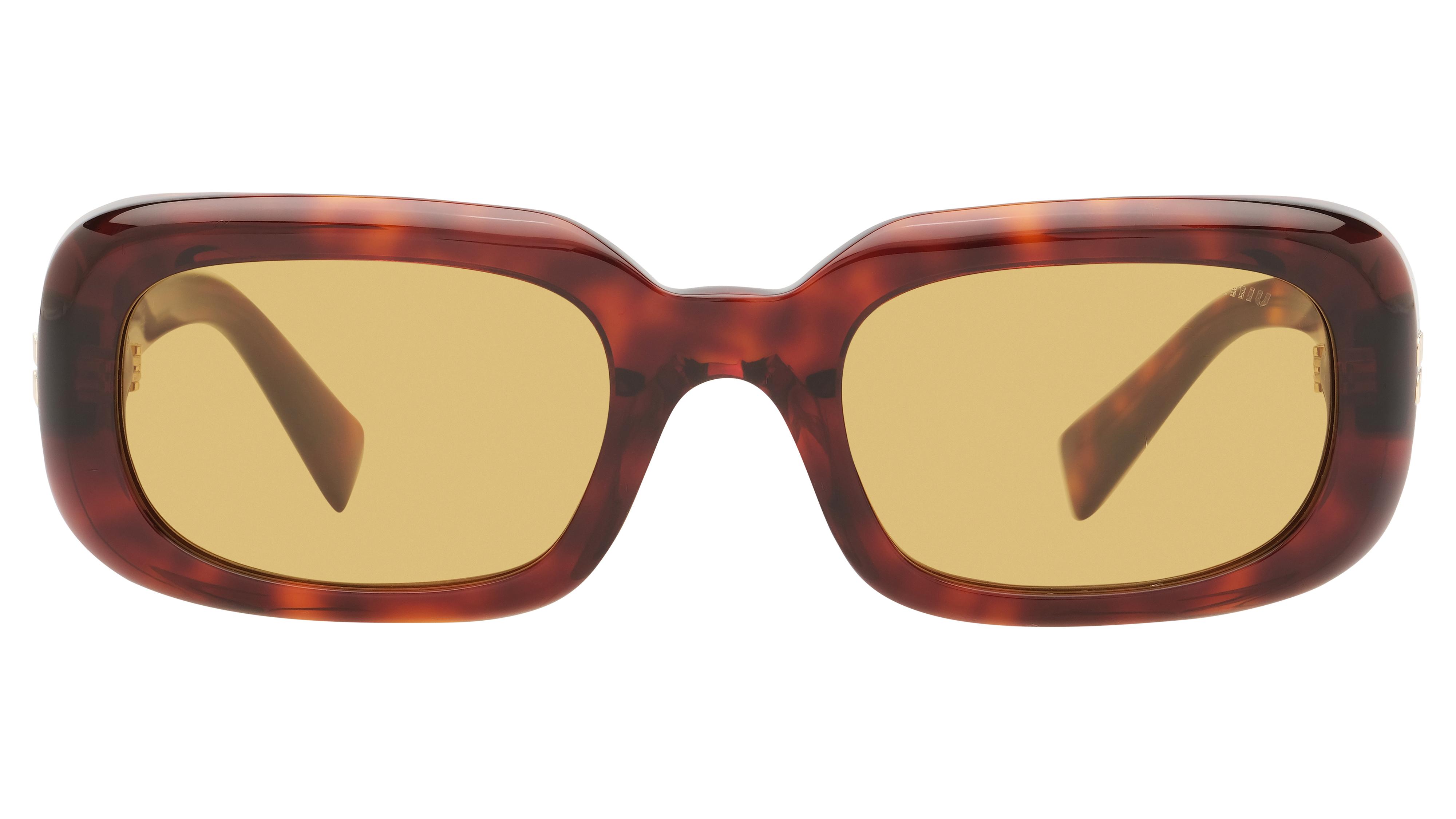 Lunettes de soleil Miu Miu Femme Écaille Rectangle MU Face