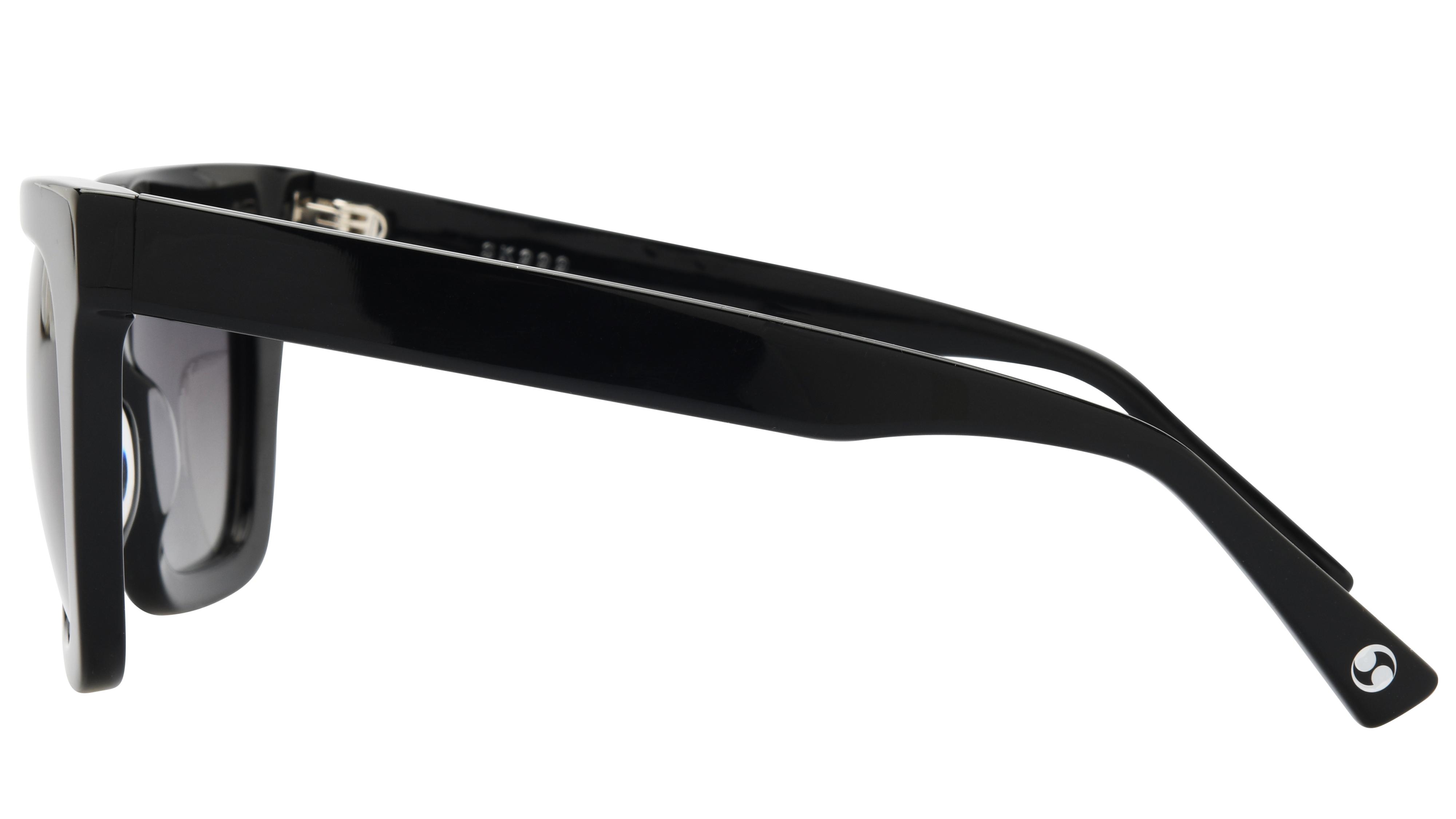 Lunettes de soleil Signature Krys Femme Noir Carré Sk999 Gauche