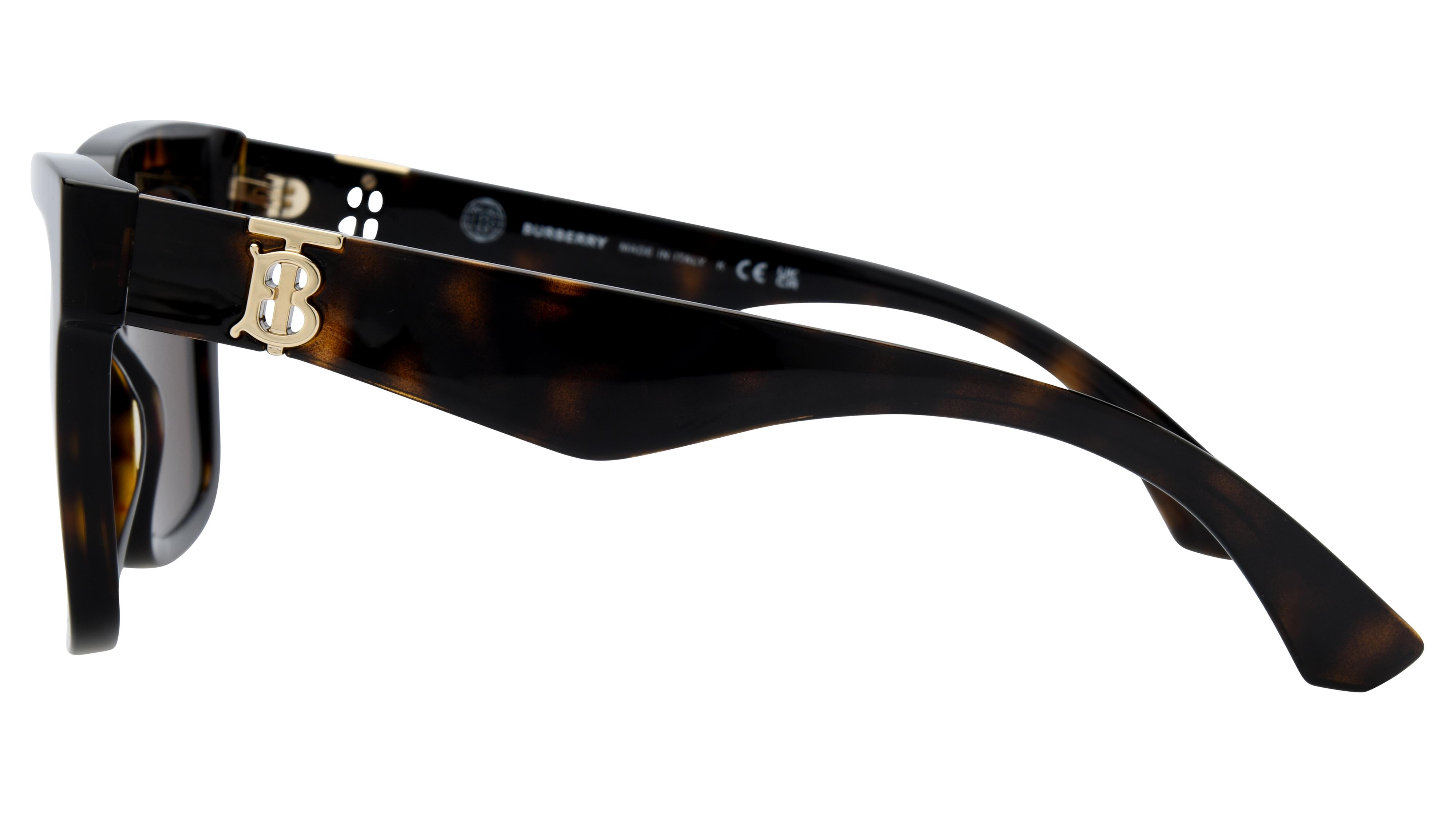 Lunettes de soleil Burberry Femme Noir Carré BE4419 Gauche