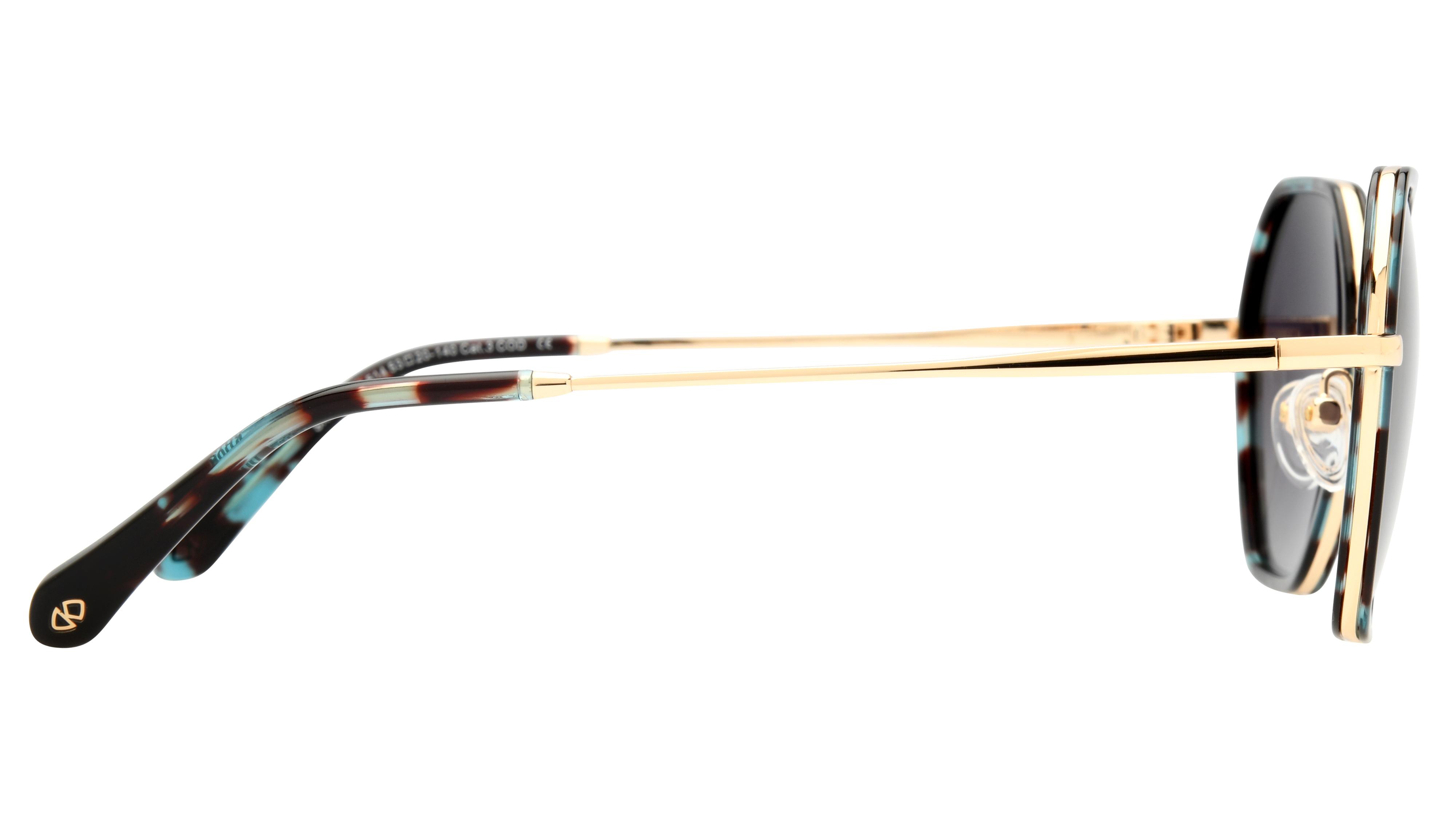 Lunettes de soleil Signature Krys Femme Bleu Carré Skj2521-E Droite