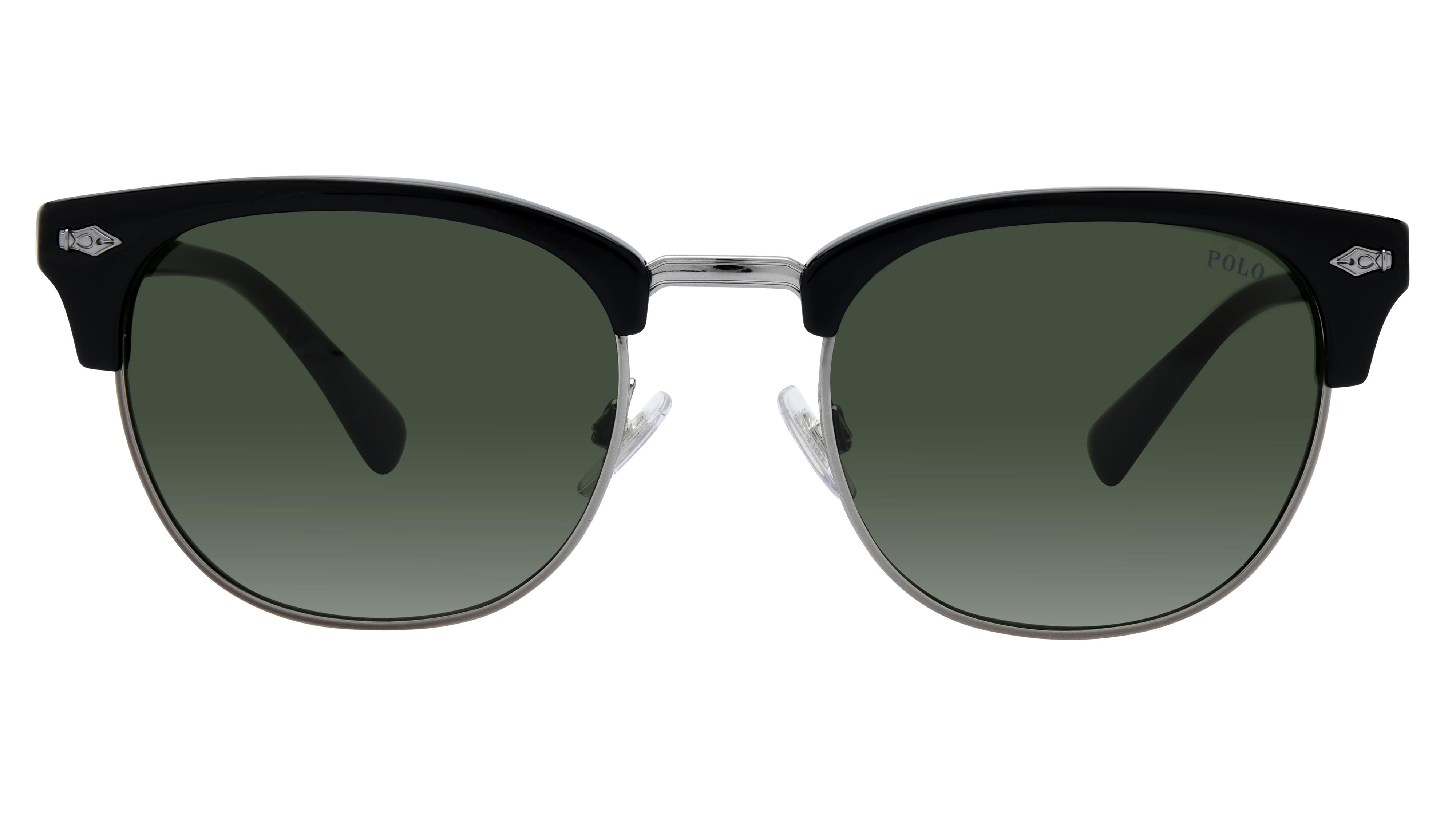 Lunettes de soleil Polo Ralph Lauren Homme Noir Ronde PH4217 Face