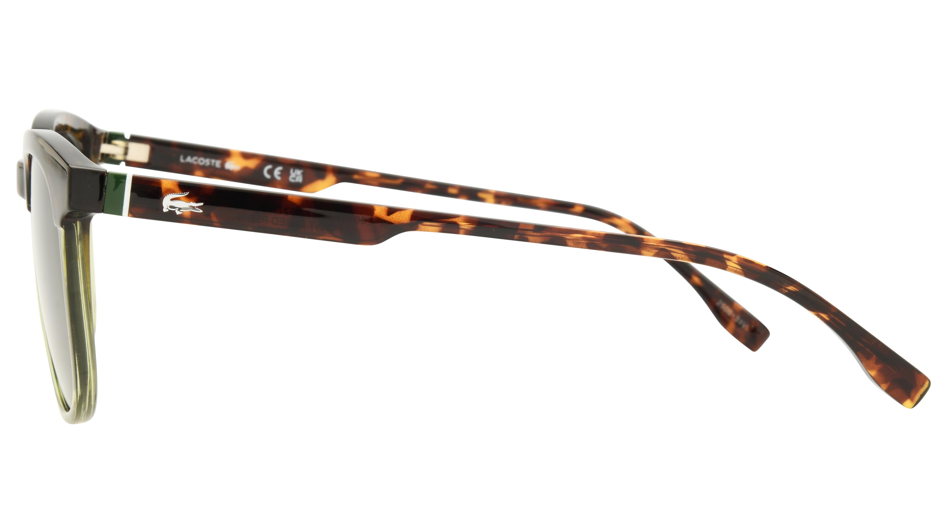 Lunettes de soleil Lacoste Homme Écaille Carré L6073S Gauche