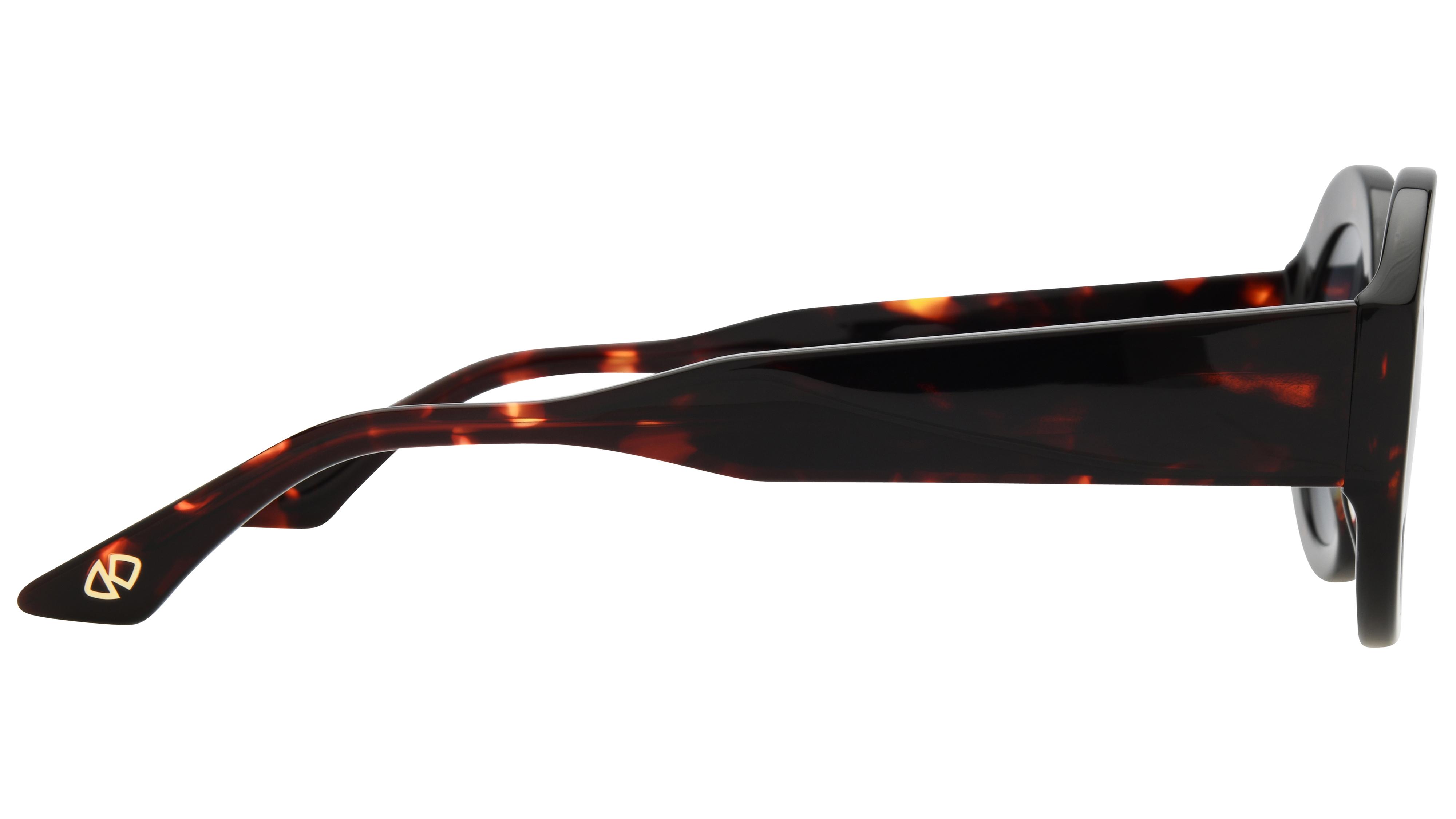 Lunettes de soleil Signature Krys Femme Écaille Ovale espiegle Droite