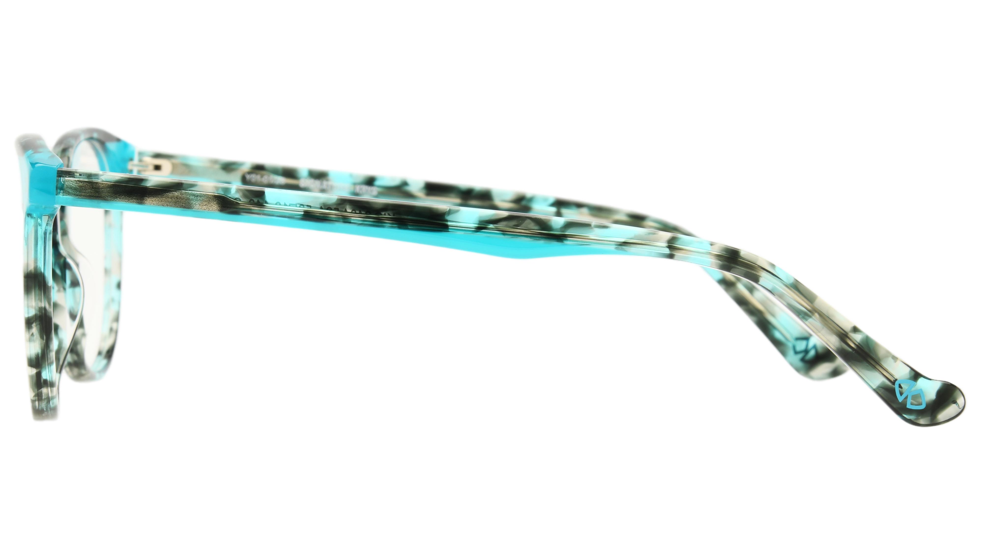 Lunettes de vue Signature Krys Femme Bleu Ovale Kis2404 Gauche